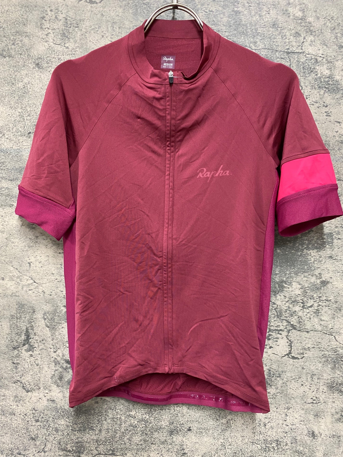 JD386 ラファ Rapha SHORT SLEEVE TRAINING JERSEY 半袖 サイクルジャージ バーガンディ M