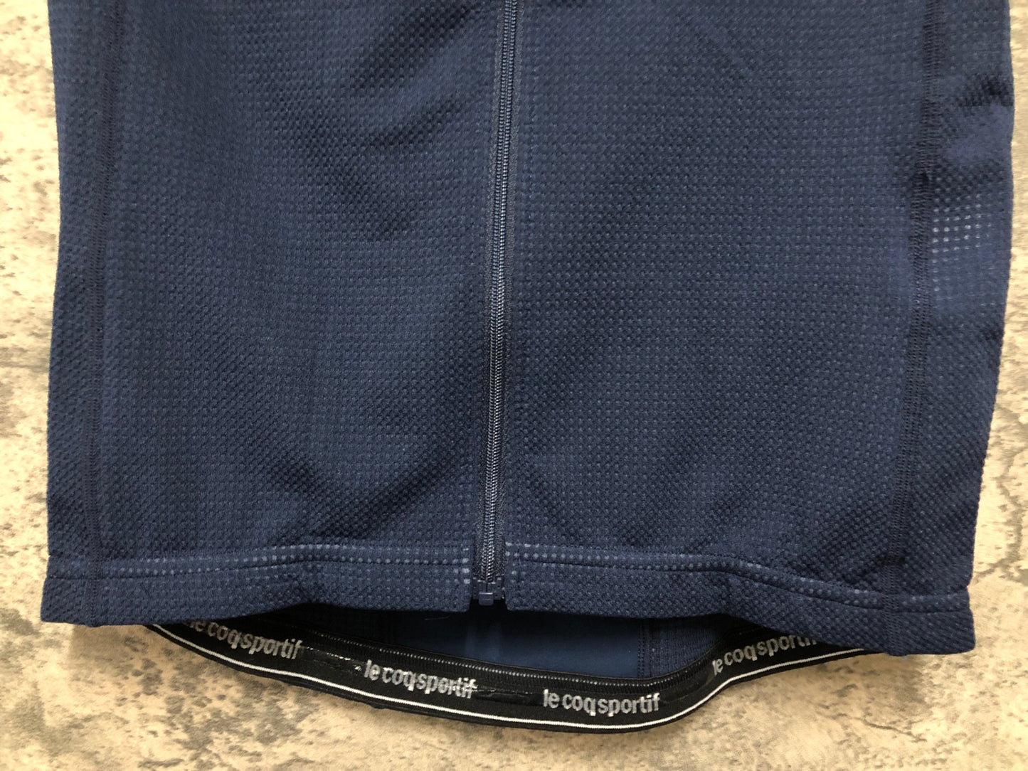 IZ917 ルコックスポルティフ le coq sportif 半袖 サイクルジャージ 紺 M