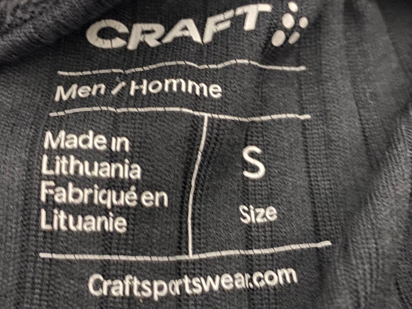 JD476 クラフト CRAFT 半袖 べースレイヤー 黒 S