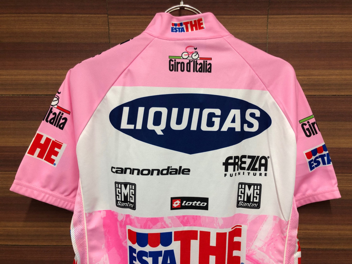 IP651 サンティーニ SMS SANTINI LIQUIGAS マリアローザ 半袖 サイクルジャージ ピンク Lサイズ