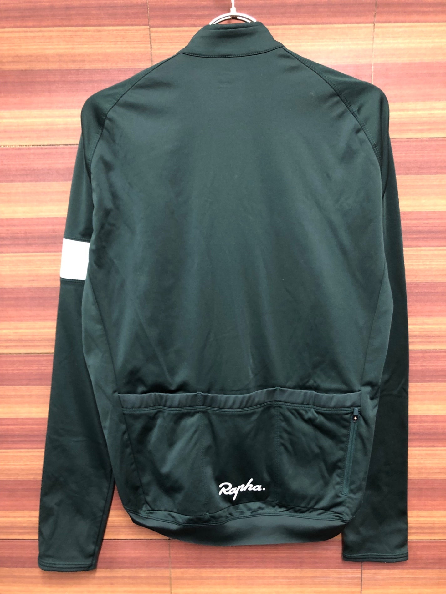 IR641 ラファ Rapha CORE LONGSLEEVE JERSEY 長袖サイクルジャージ 緑 M 裏起毛
