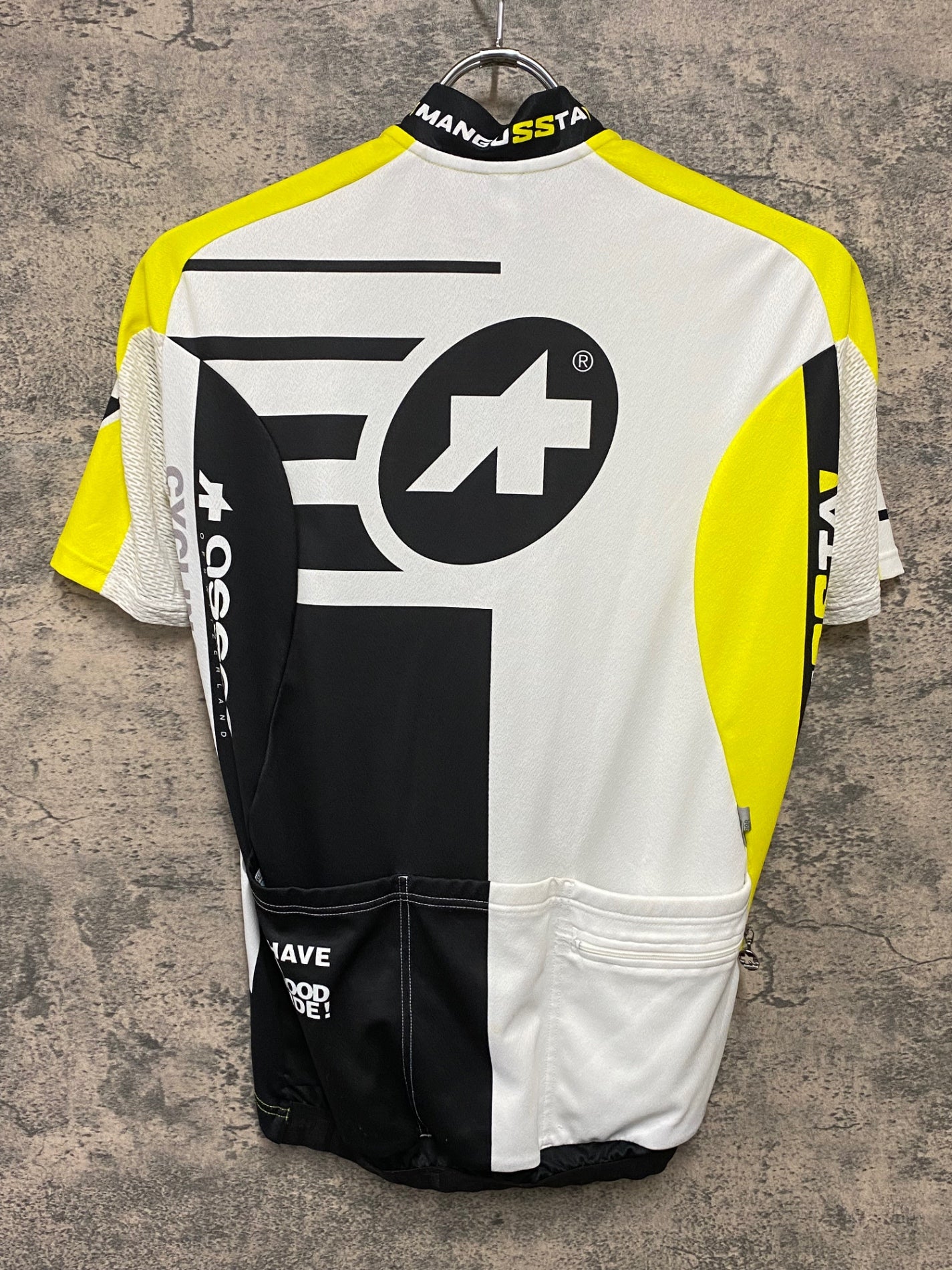 IY438 アソス assos MANGUSSTA 半袖 サイクルジャージ 黄 S