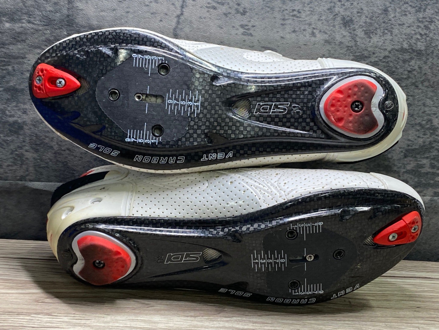 JA908 シディ SIDI WIRE CARBON ビンディングシューズ 白 EU39 3穴