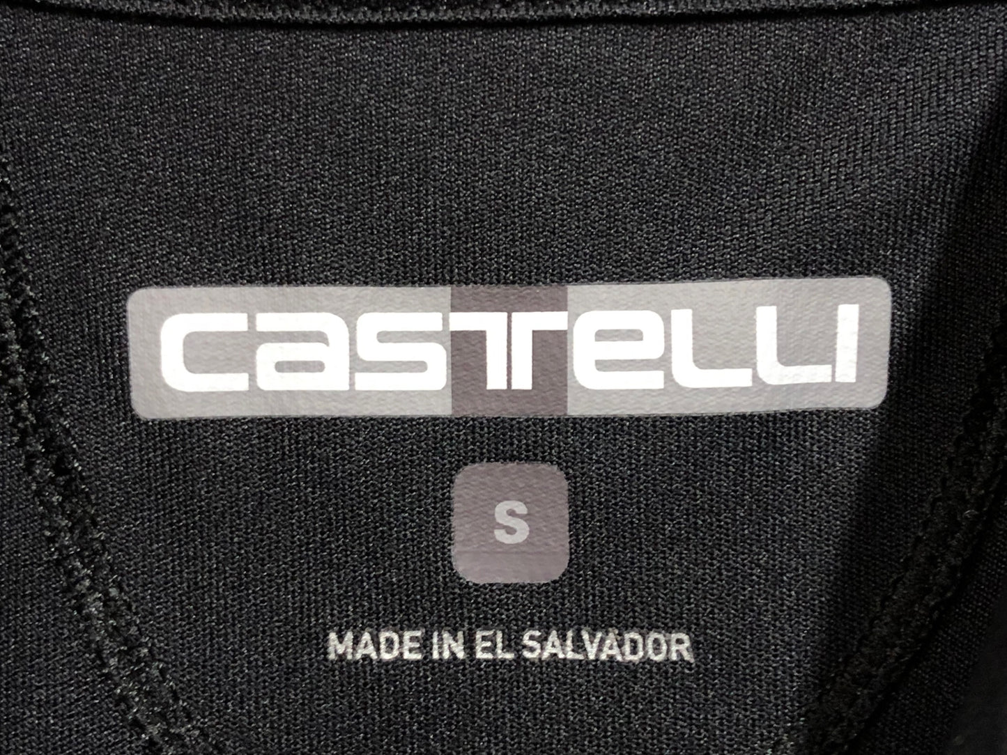 IL280 カステリ CASTELLI 半袖 サイクルジャージ 黒 白 S