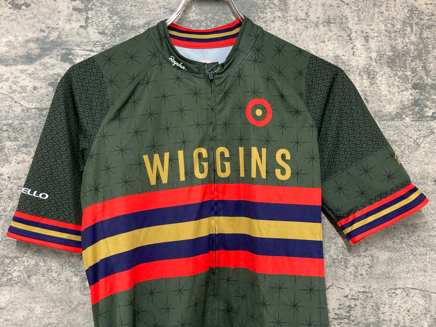 IX913 ラファ Rapha CORE JERSEY WIGGINS 半袖 サイクルジャージ 緑 S