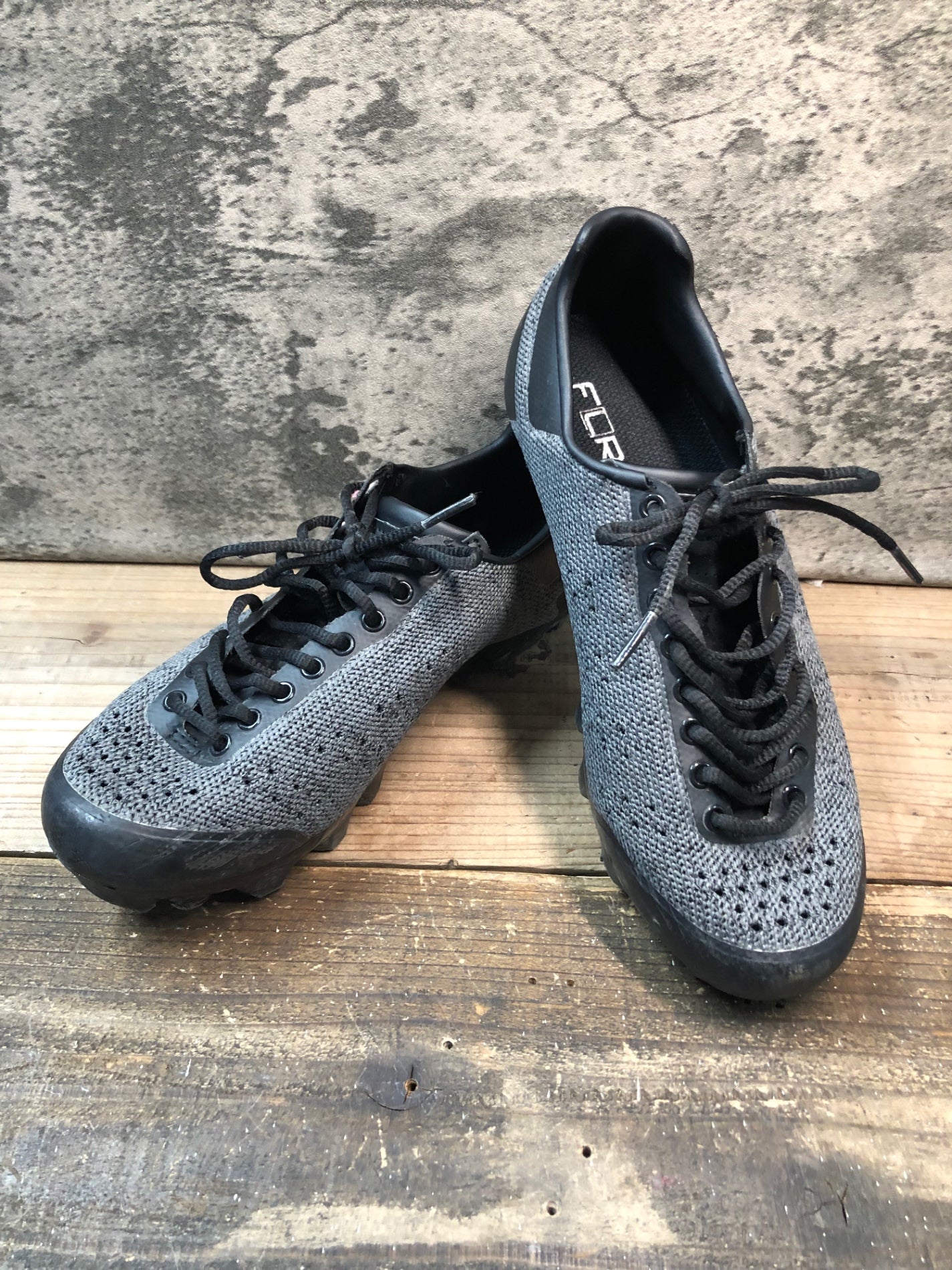 IS429 FLR F-55 Knit Lace ビンディングシューズ グレー 黒 EU38 SPD