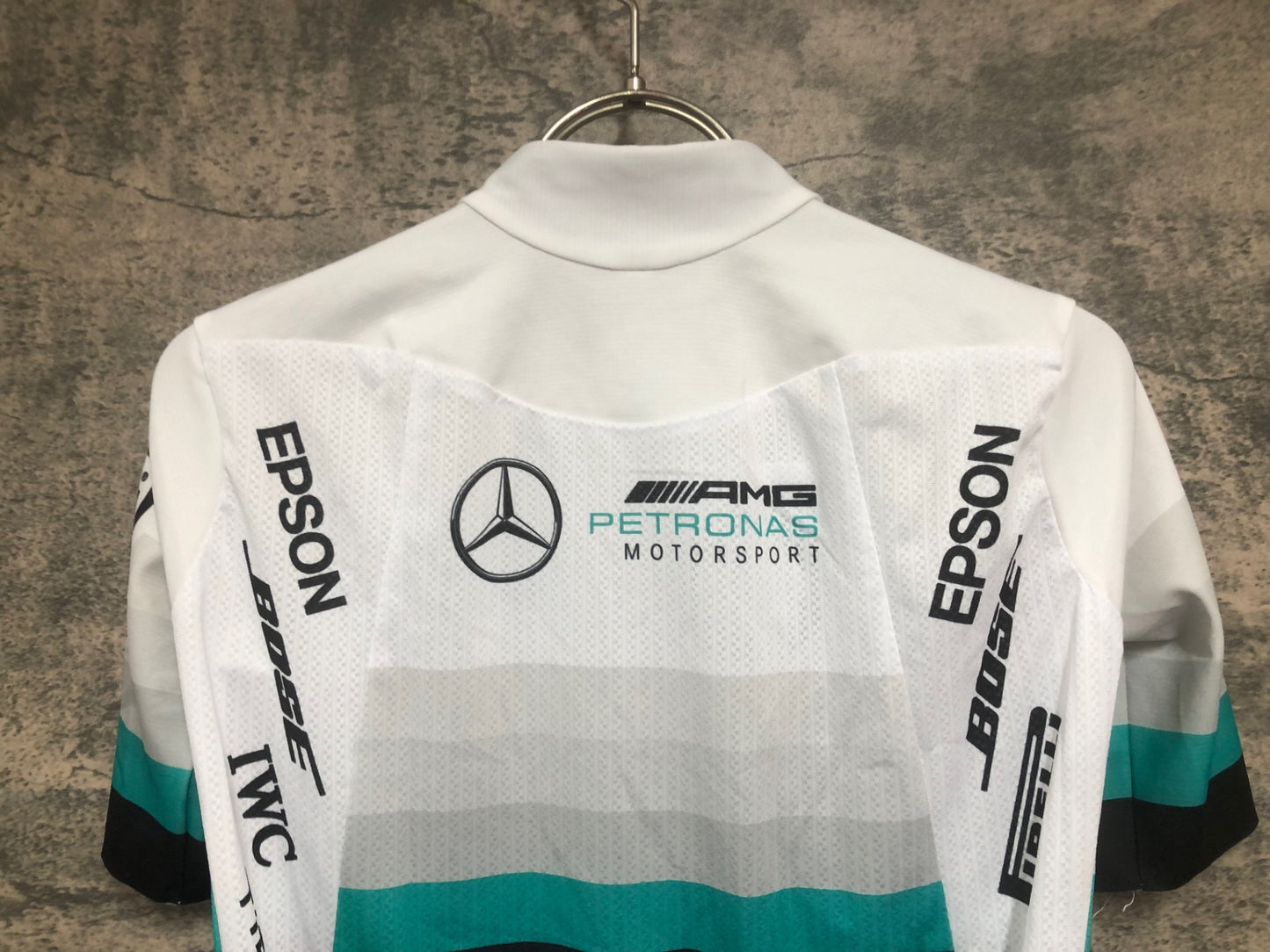 IY028 アソス Assos RS SUMMER SS JERSEY 半袖 サイクルジャージ 白 S OFFICIAL EQUIPMENT MERCEDES BENZ AMG
