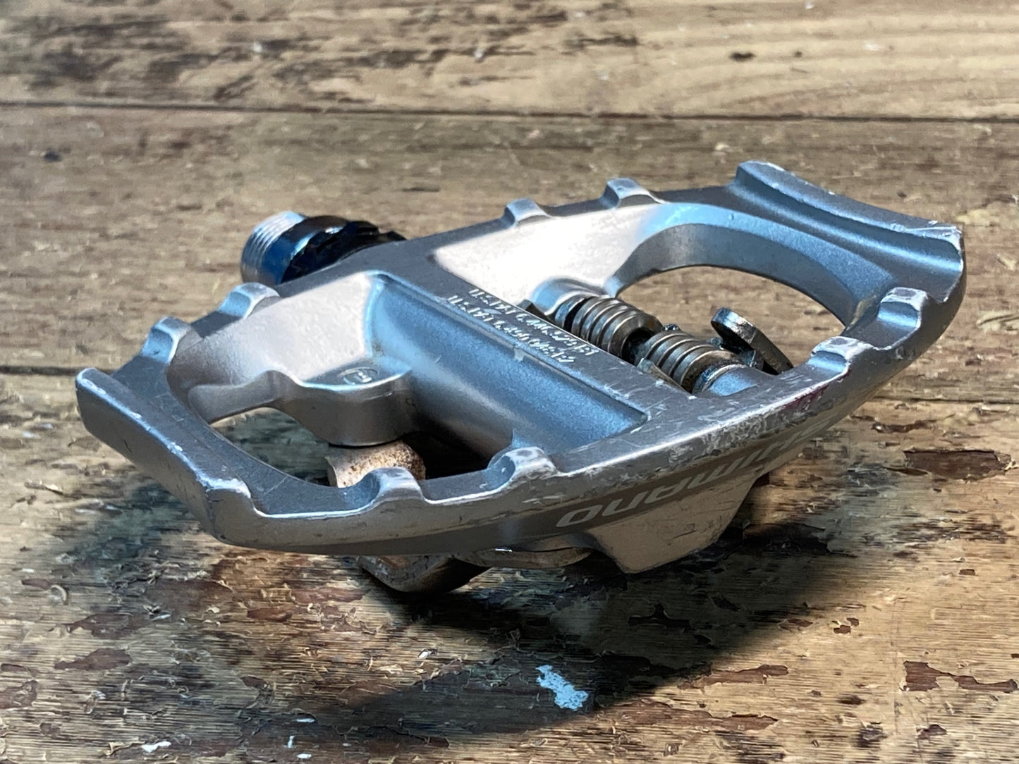 IK983 シマノ SHIMANO PD-A530 ビンディングペダル SPD 片面フラット シルバー