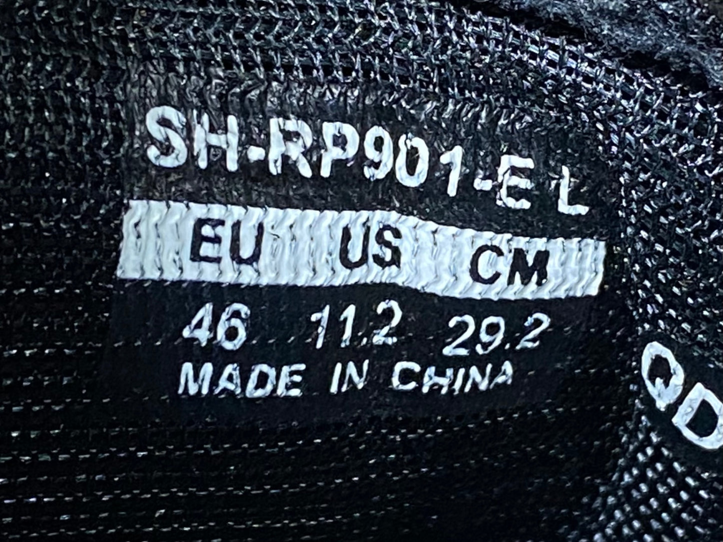 IR885 シマノ SHIMANO SH-RP901 RP9 ビンディングシューズ SPD-SL EU46 黒