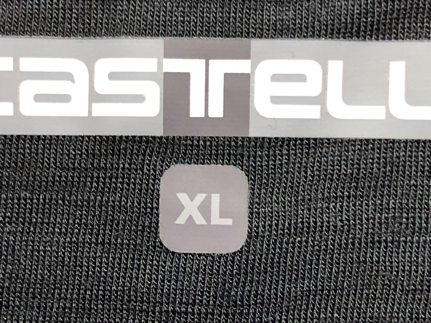 IP529 カステリ CASTELLI 半袖 サイクルジャージ 黒 XLサイズ コットン