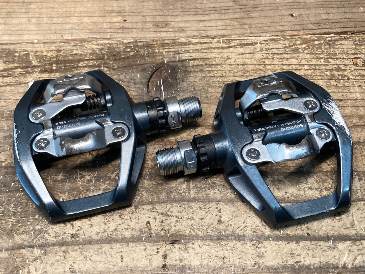 IY289 シマノ SHIMANO PD-EH500 ビンディングペダル 片面フラット SPD
