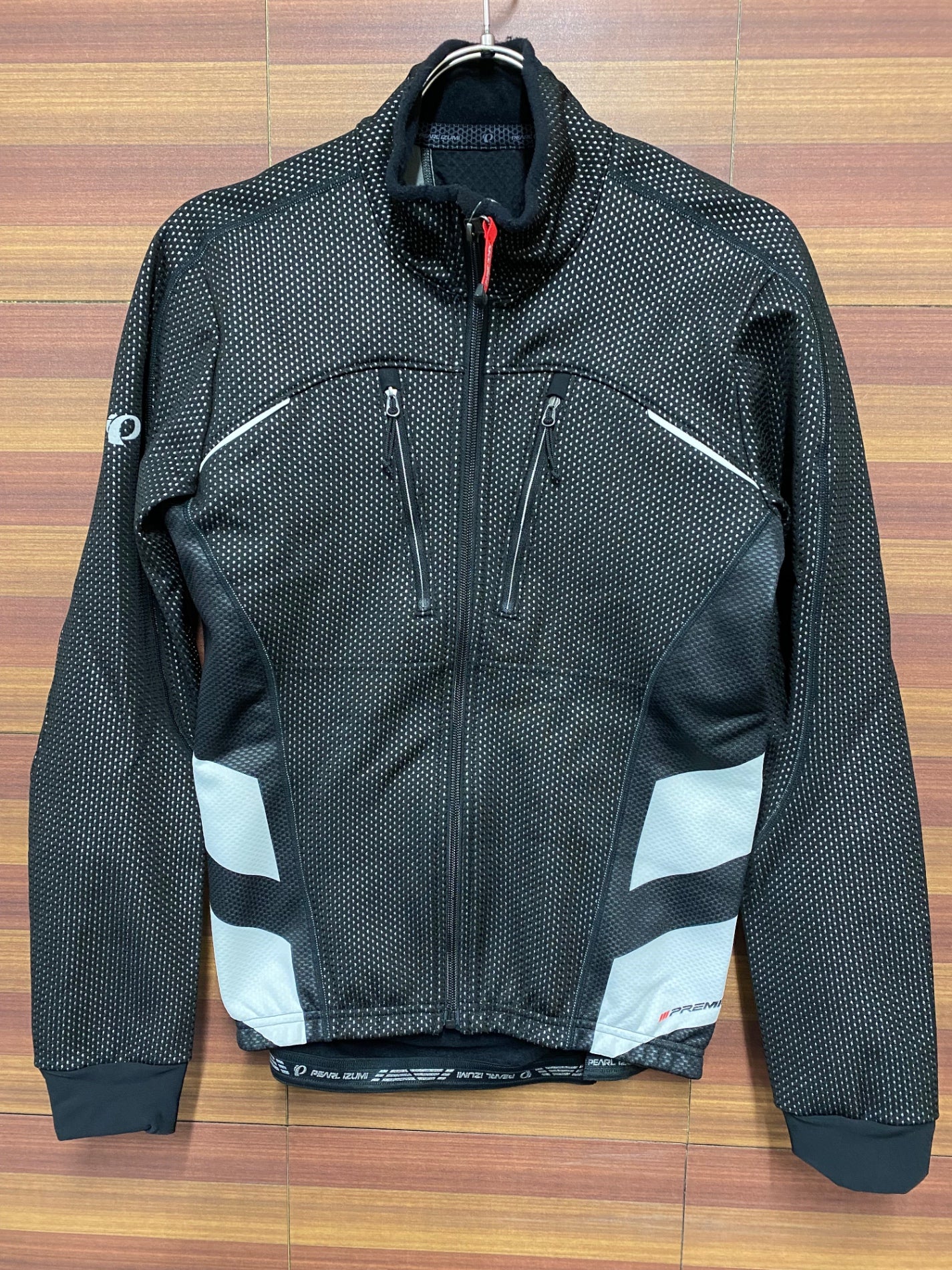 IP611 パールイズミ PEARL iZUMi 長袖 サイクルジャケット 黒 M 裏起毛 WIND BREAK TITANIUM