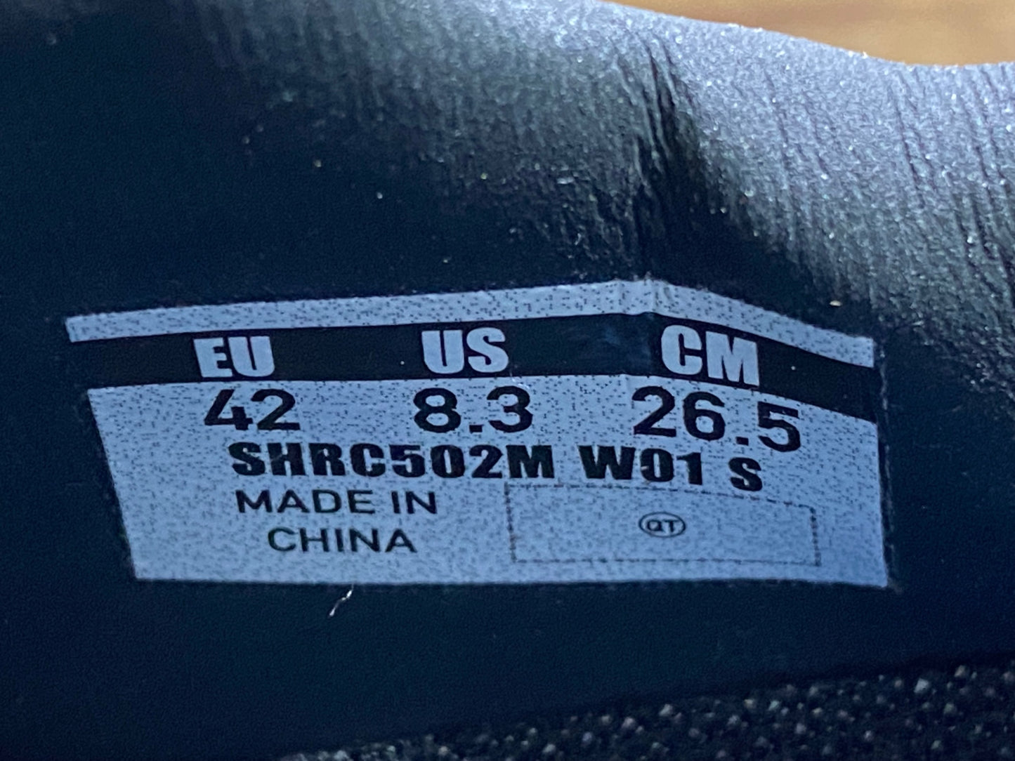 JB892 シマノ SHIMANO RC5 SHRC502M W01 S ビンディングシューズ 3穴 白 黒 EU42