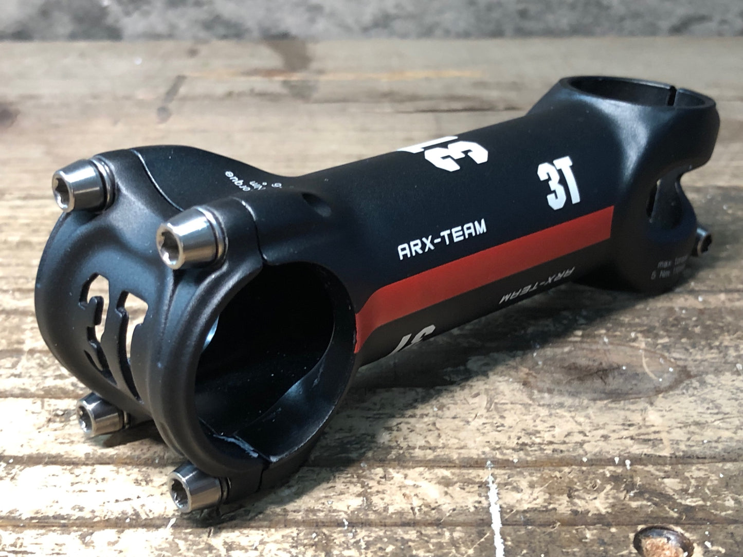 IY966 3T ARX-TEAM アルミ ステム 黒 110mm Φ31.8 OS ⁻6°