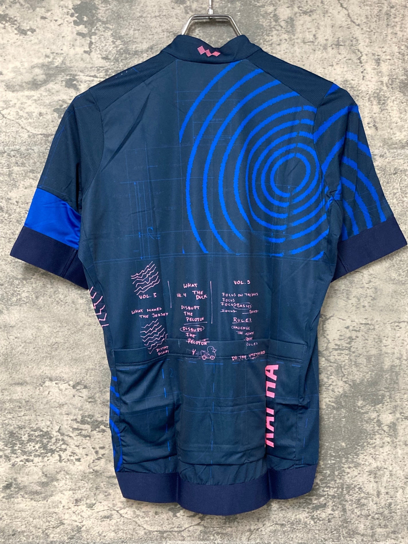 IX939 ラファ Rapha EF EDUCATION FIRST PRO TEAM TRAINING JERSEY 半袖サイクルジャージ 紺 M