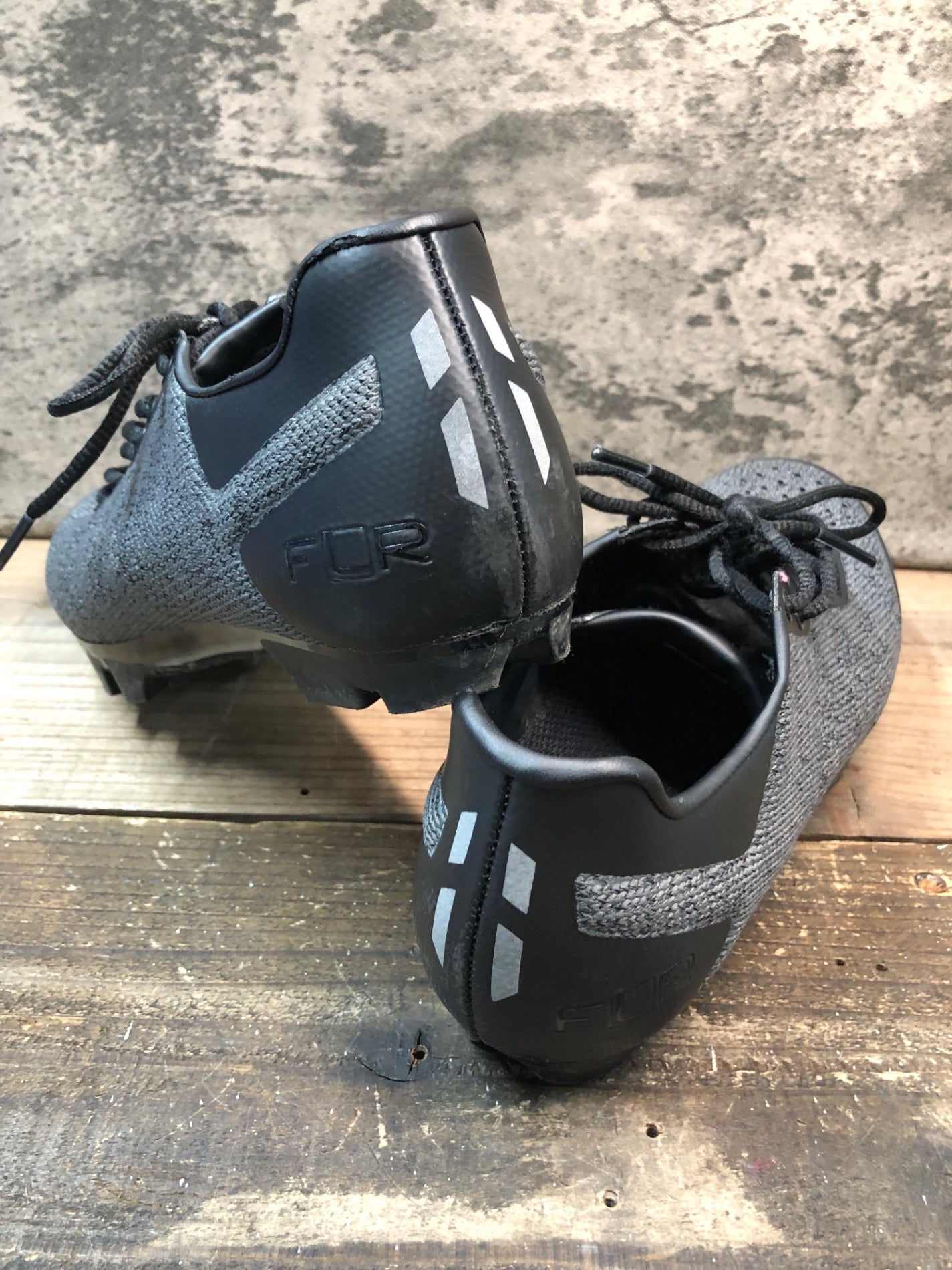 IS429 FLR F-55 Knit Lace ビンディングシューズ グレー 黒 EU38 SPD