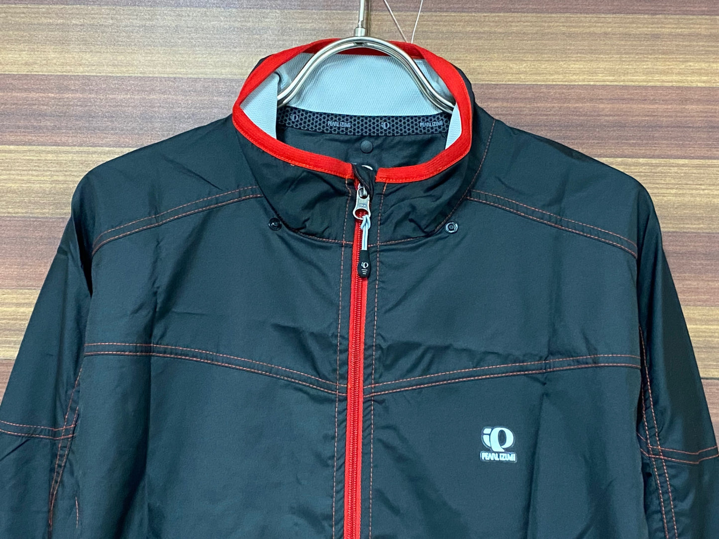 IQ012 パールイズミ Pearlizumi 防風 サイクルジャケット L ブラック レッド