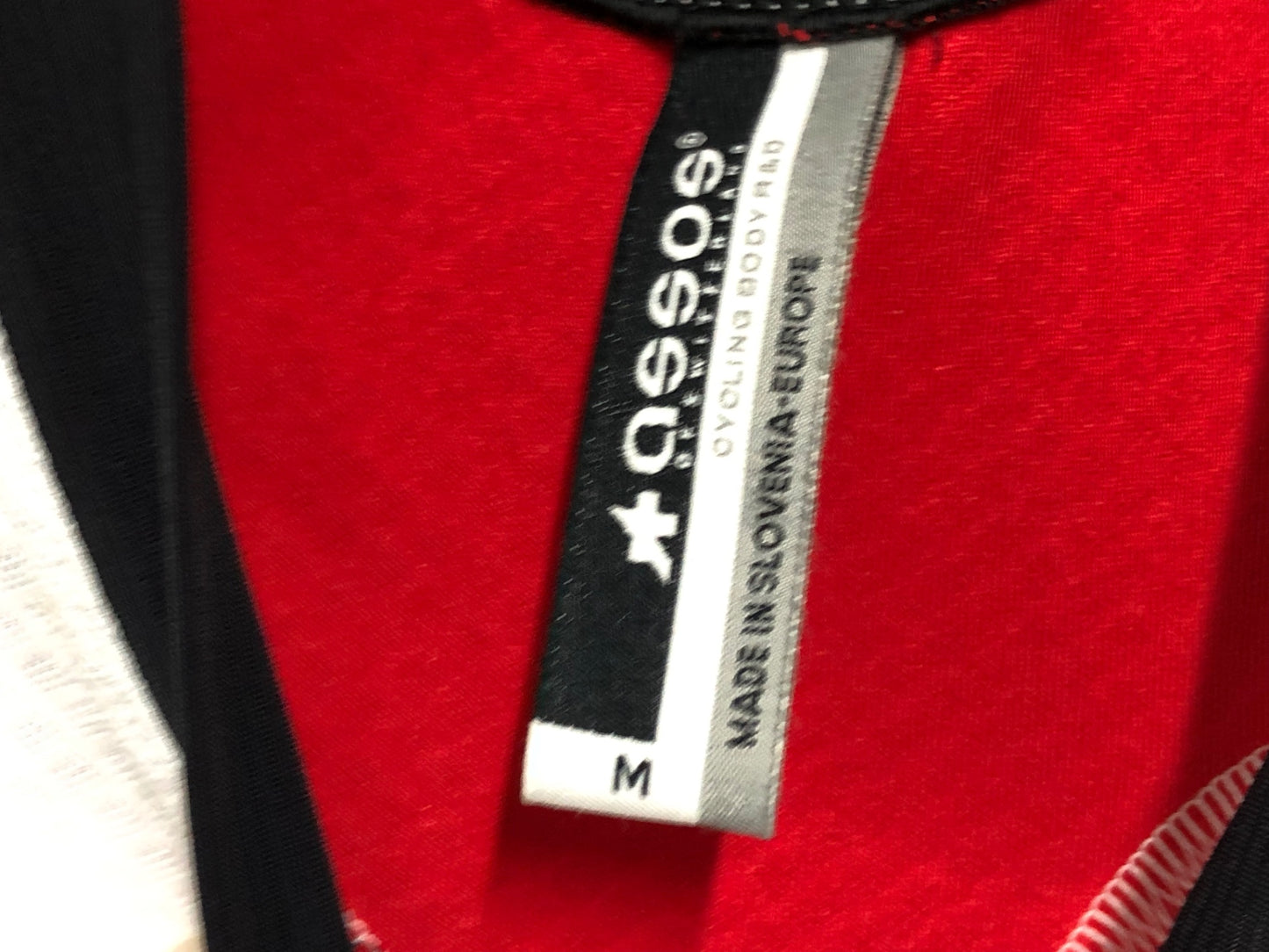 IY236 アソス assos nS.SUPERLEGGERA ノースリーブ サイクルジャージ 白 赤 M レディース