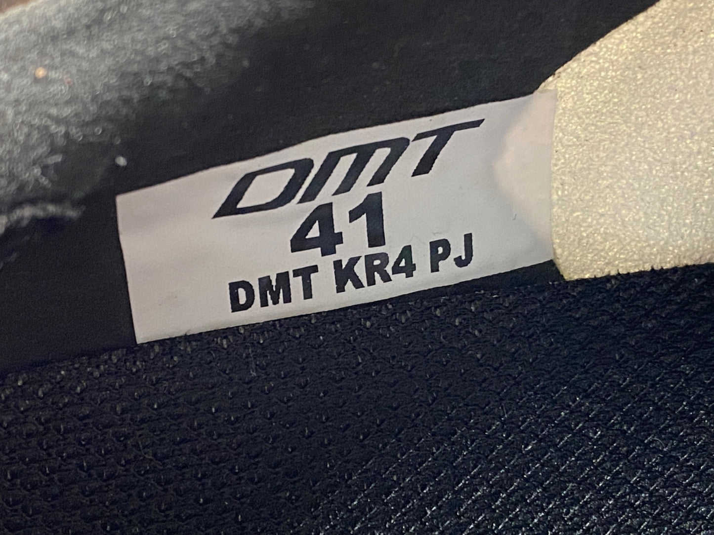 IY387 DMT KR4 PJ ビンディングシューズ 白 EU41 紐 SPD-SL