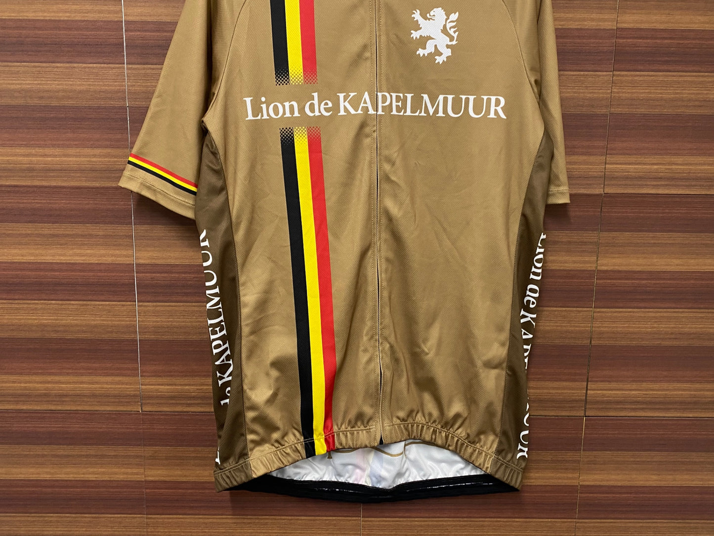 IS269 カペルミュール KAPELMUUR 半袖 サイクルジャージ 茶 黒赤XL