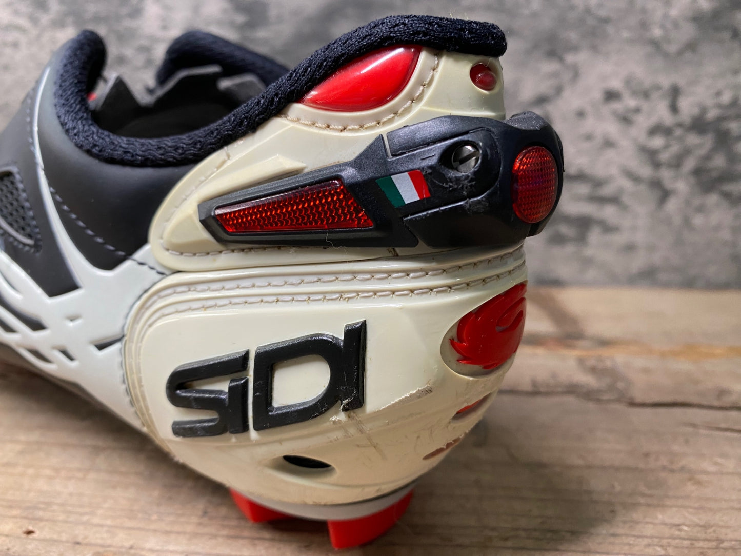 IS921 シディ SIDI MTB TIGER MATT ビンディングシューズ 黒 白 EU43 SPD ※スペアパーツ付属