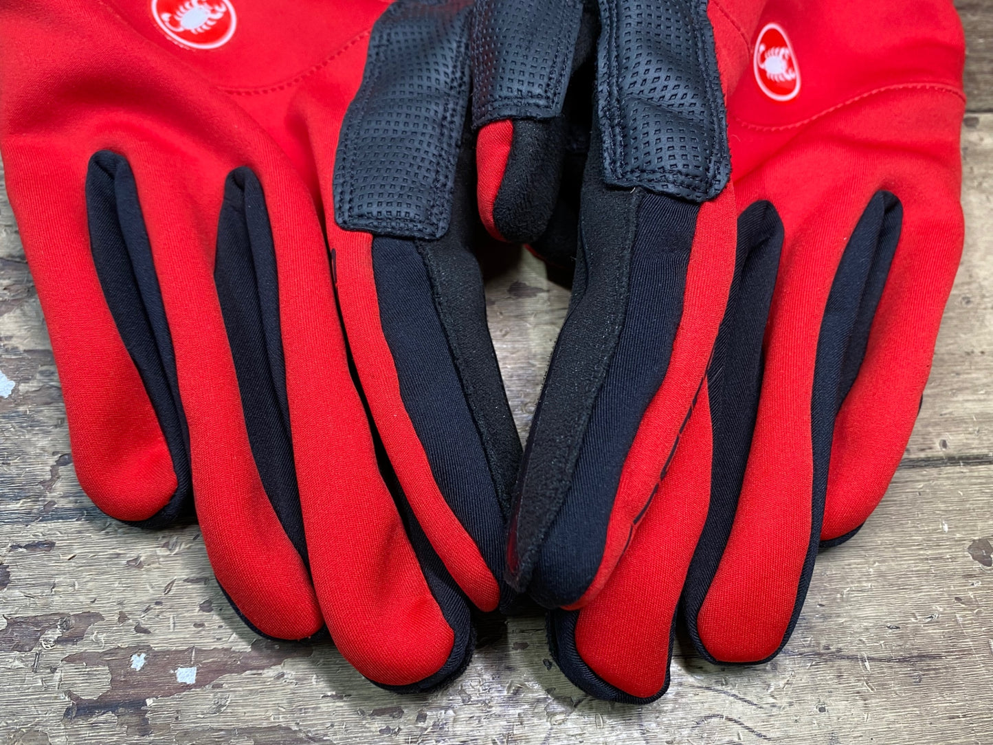 IK722 カステリ CASTELLI GORE-TEX グローブ 赤 Lサイズ