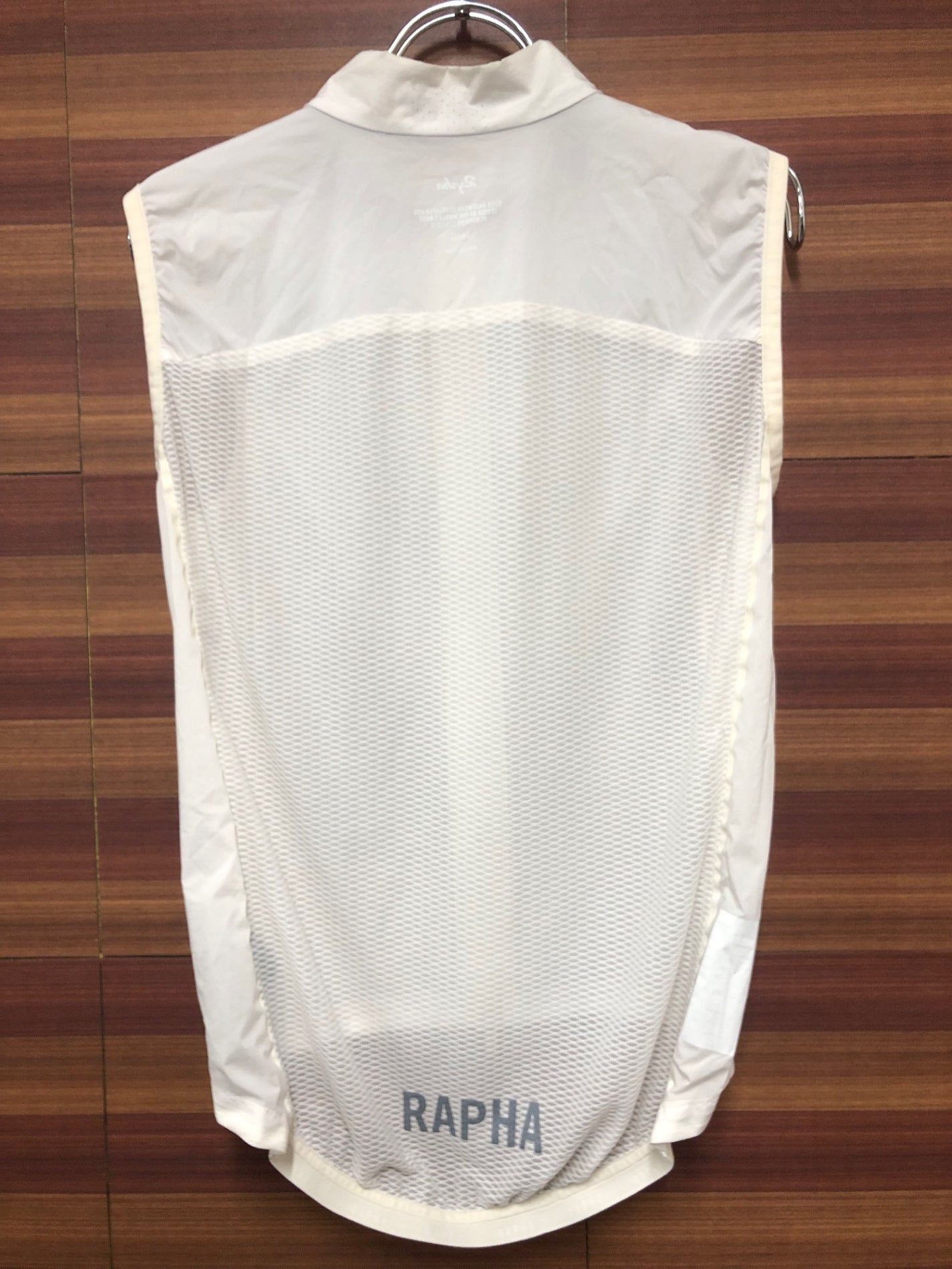 HY695 ラファ Rapha プロチームライトウェイトジレ PRO TEAM LIGHTWEIGHT GILET 白 S ※襟汚れ
