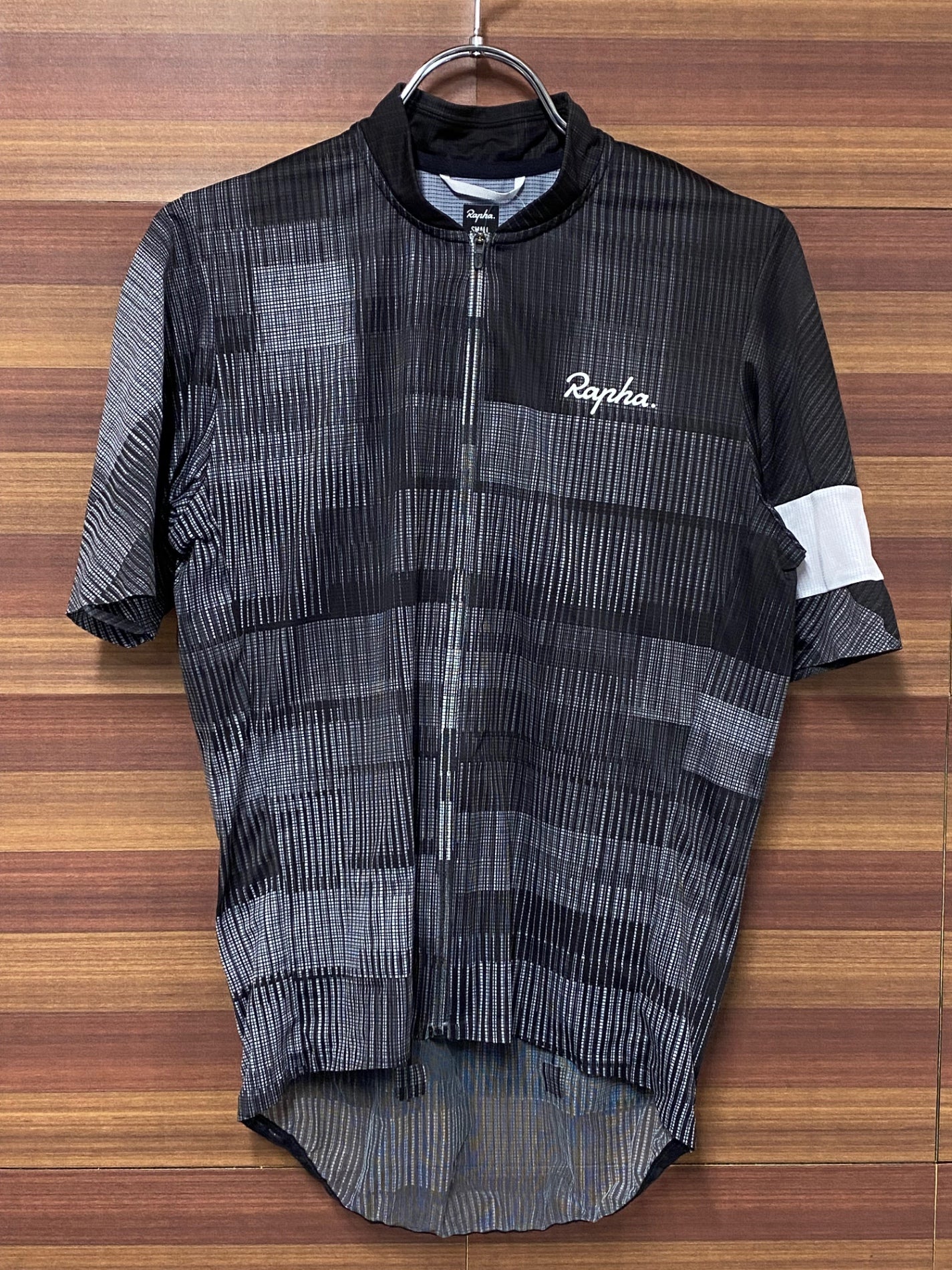IR606 ラファ Rapha MEN'S FLYWEIGHT JERSEY-PRINTS 半袖 サイクルジャージ 黒 S