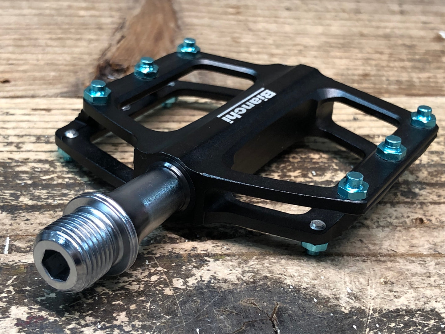 JA519 ビアンキ BIANCHI フラットペダル ブラック チェレステ