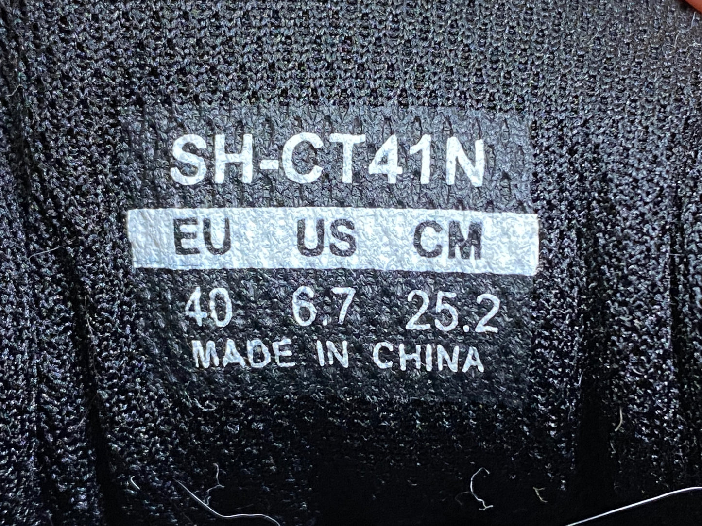 JC646 シマノ SHIMANO CT4 SH-CT41N ビンディングシューズ 2穴 レース ブルーネイビー EU40