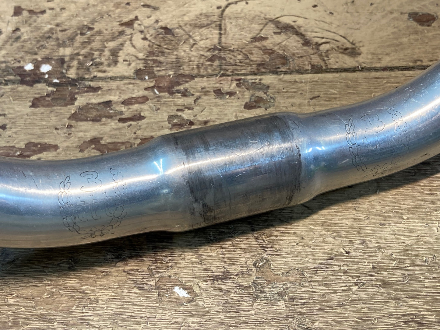 IL929 3ttt フラットバー フラットハンドル ライザーバー Φ26.0 外-外500mm
