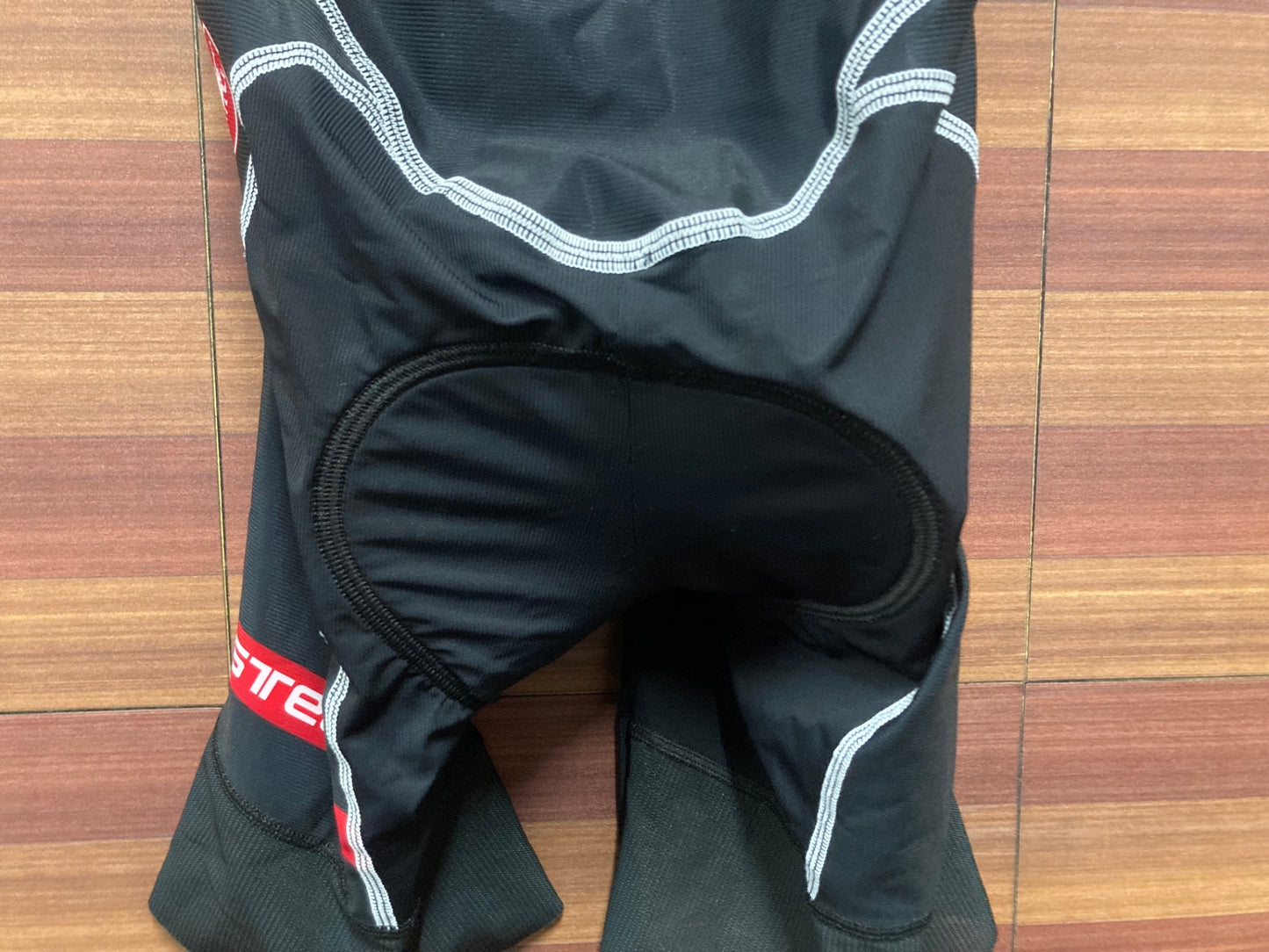 IP947 カステリ CASTELLI ROSSO CORSA ビブショーツ 白 黒 M