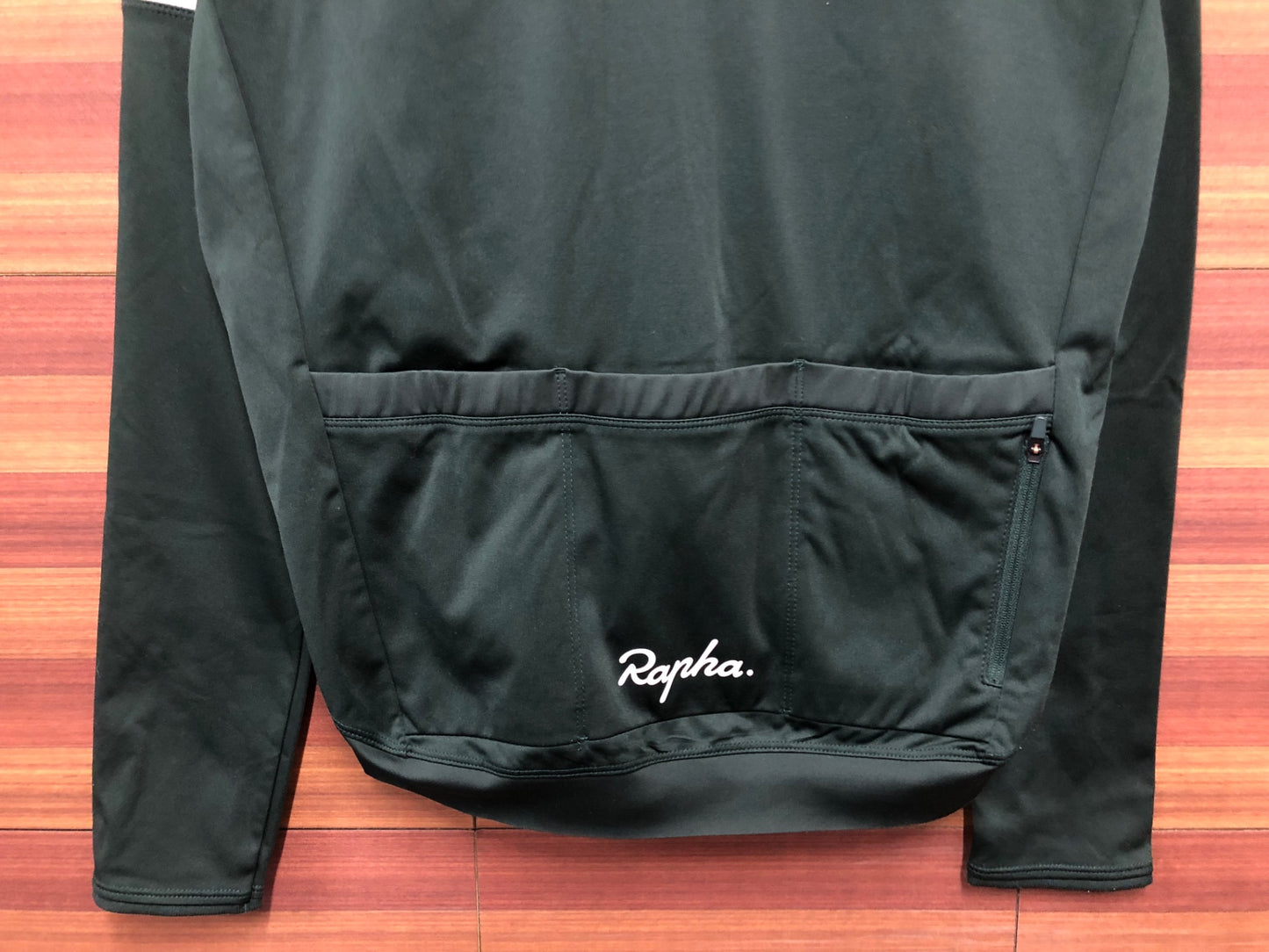 IR641 ラファ Rapha CORE LONGSLEEVE JERSEY 長袖サイクルジャージ 緑 M 裏起毛