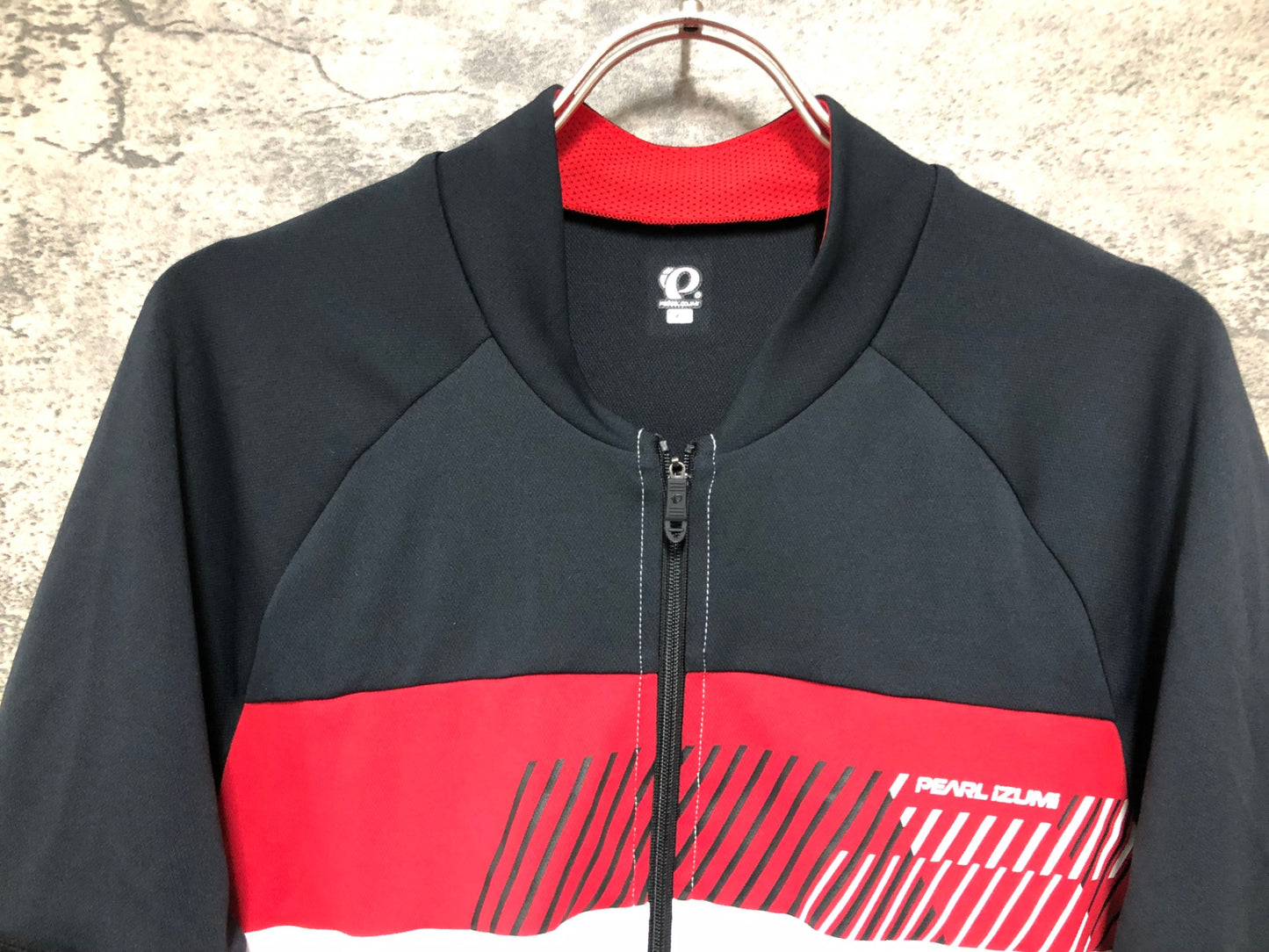 IY201 パールイズミ PEARLiZUMi 半袖 サイクルジャージ 黒赤 XL