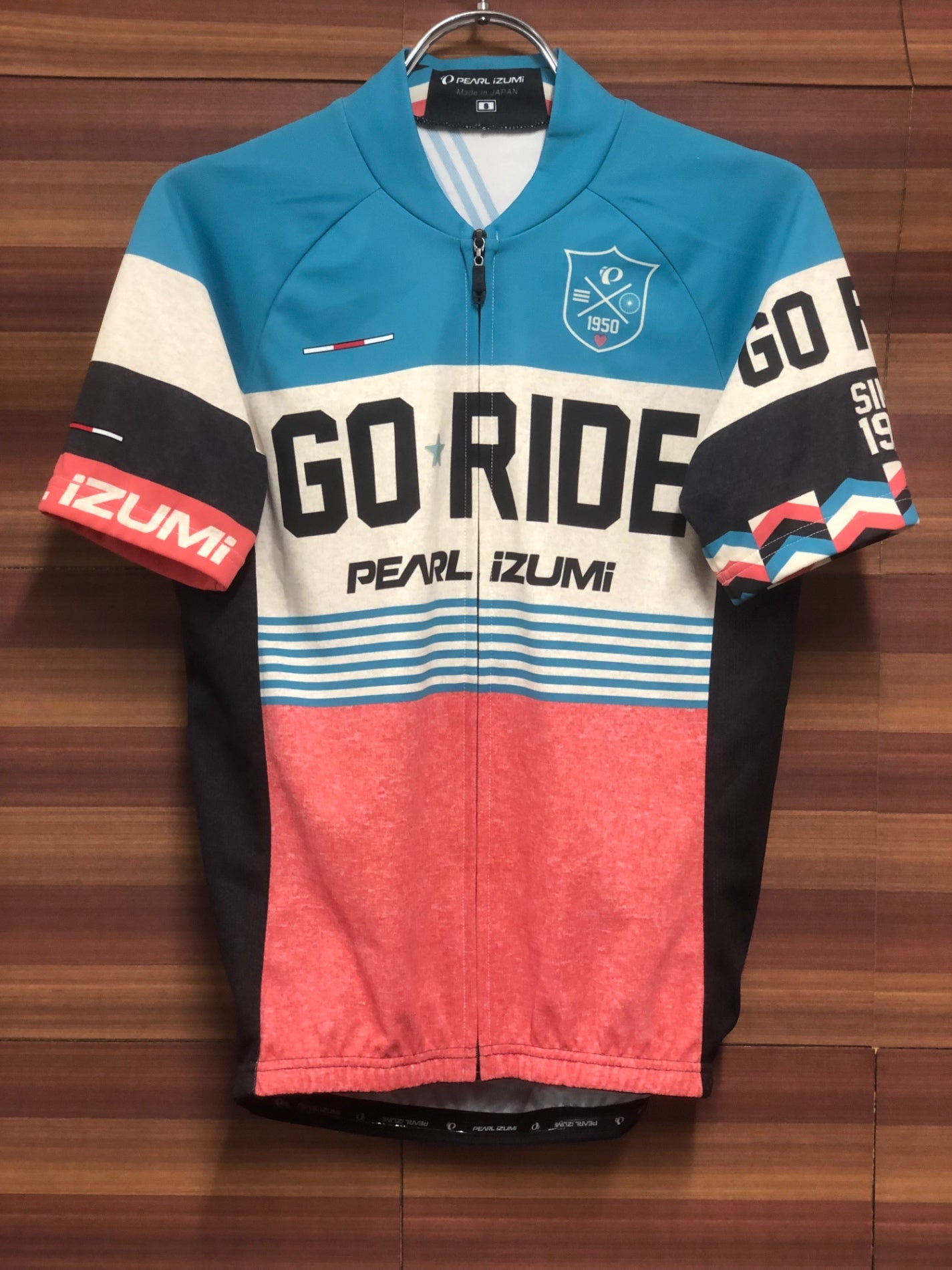 IM435 パールイズミ PEARL iZUMi 半袖 サイクルジャージ 総柄 S ※プリント加工
