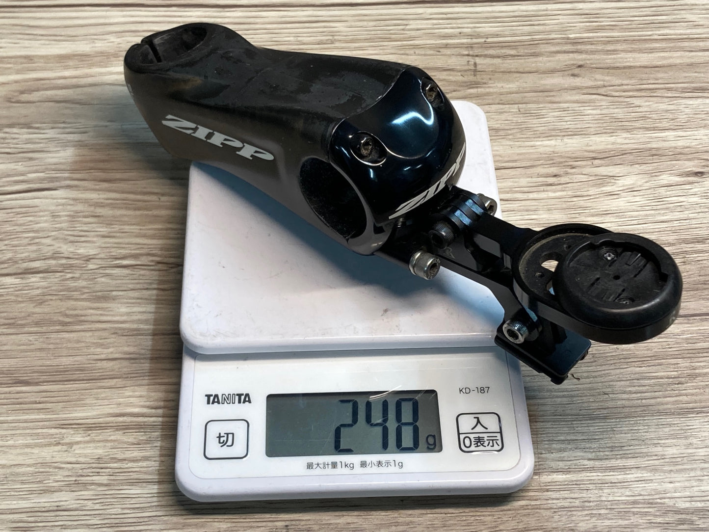 IX138 ジップ ZIPP SL SPRINT カーボン ステム 100mm Φ31.8 OS 12° Rec-Mountベース付属カスタム ※コラム内側破損疑いのためジャンク