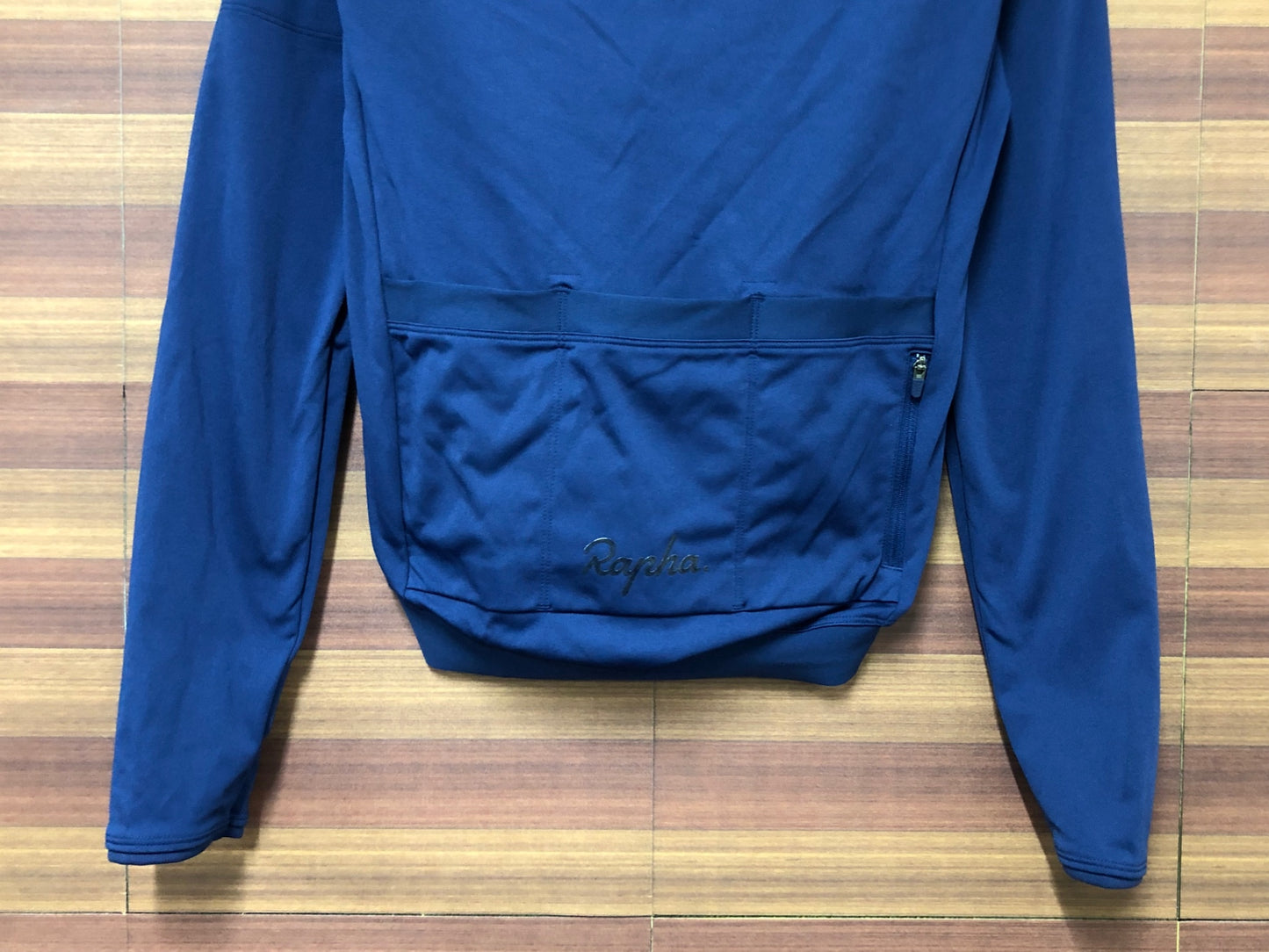HW066 ラファ Rapha コアロングスリーブジャージ CORE LONG SLEEVE JERSEY 長袖 紺 XS 裏起毛