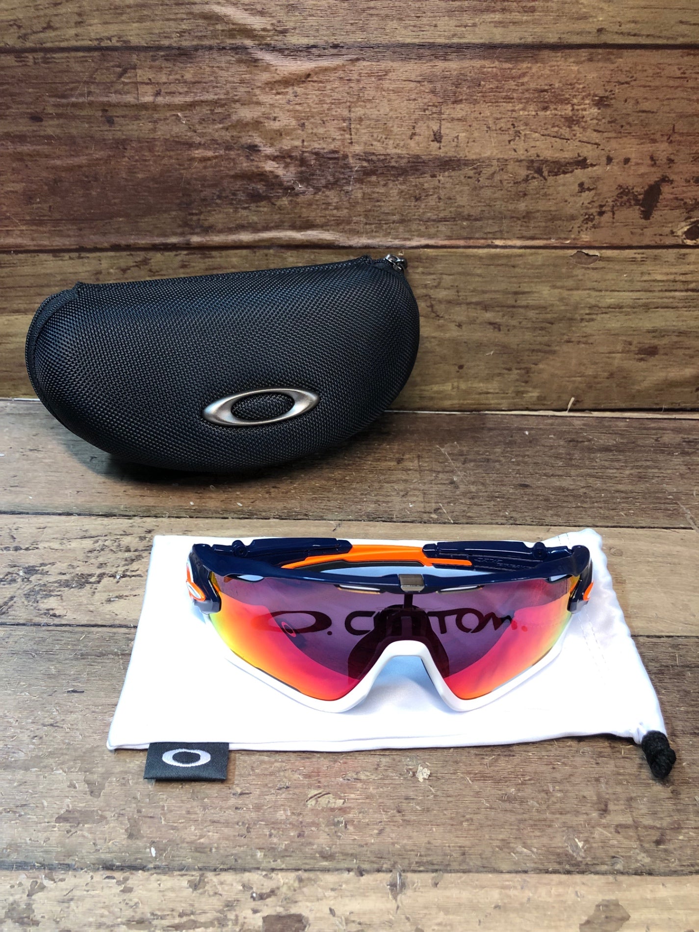 IL328 オークリー OAKLEY カスタム ジョーブレイカー CUSTOM JAWBREAKER 紺 オレンジ PRIZM