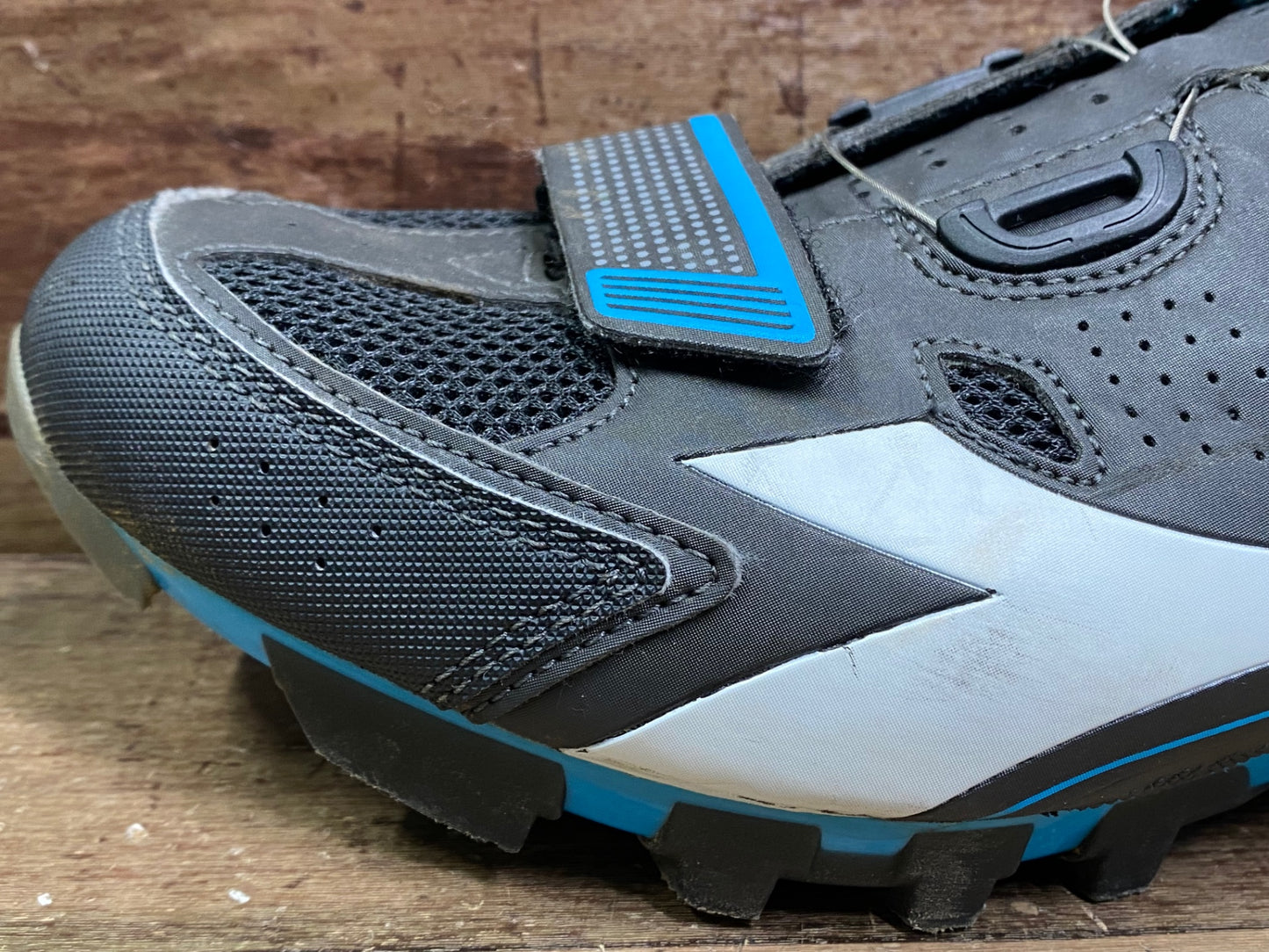 IN219 ディアドラ DIADORA X Vortex racer ii ビンディングシューズ 黒 水色 EU43 SPD
