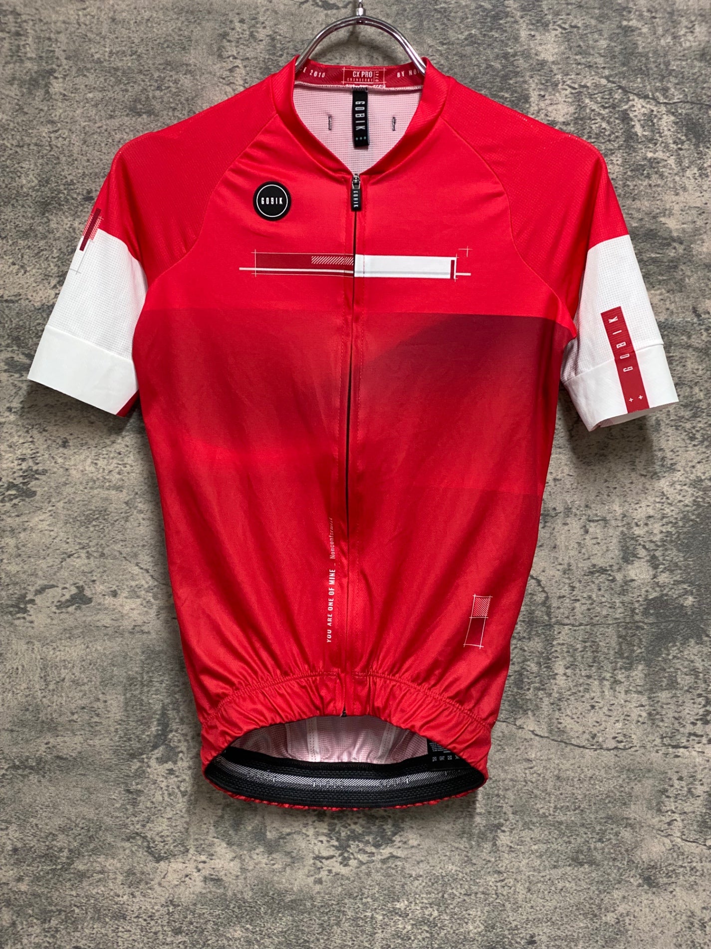 JE019 ゴビック GOBIK 半袖 サイクルジャージ 2XS レッド