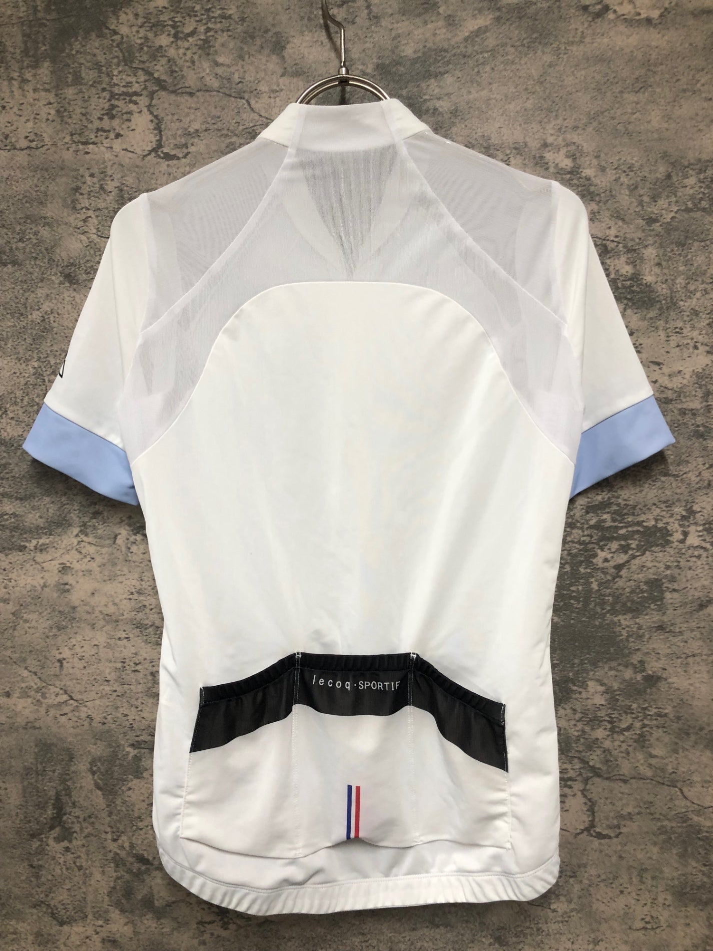 IY169 ルコックスポルティフ le coq sportif 半袖 サイクルジャージ 白 M