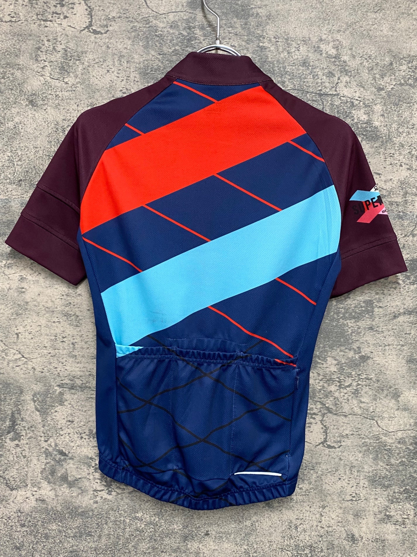 IV241 ラファ Rapha SUPERCROSS JERSEY 半袖 サイクルジャージ 総柄 XS