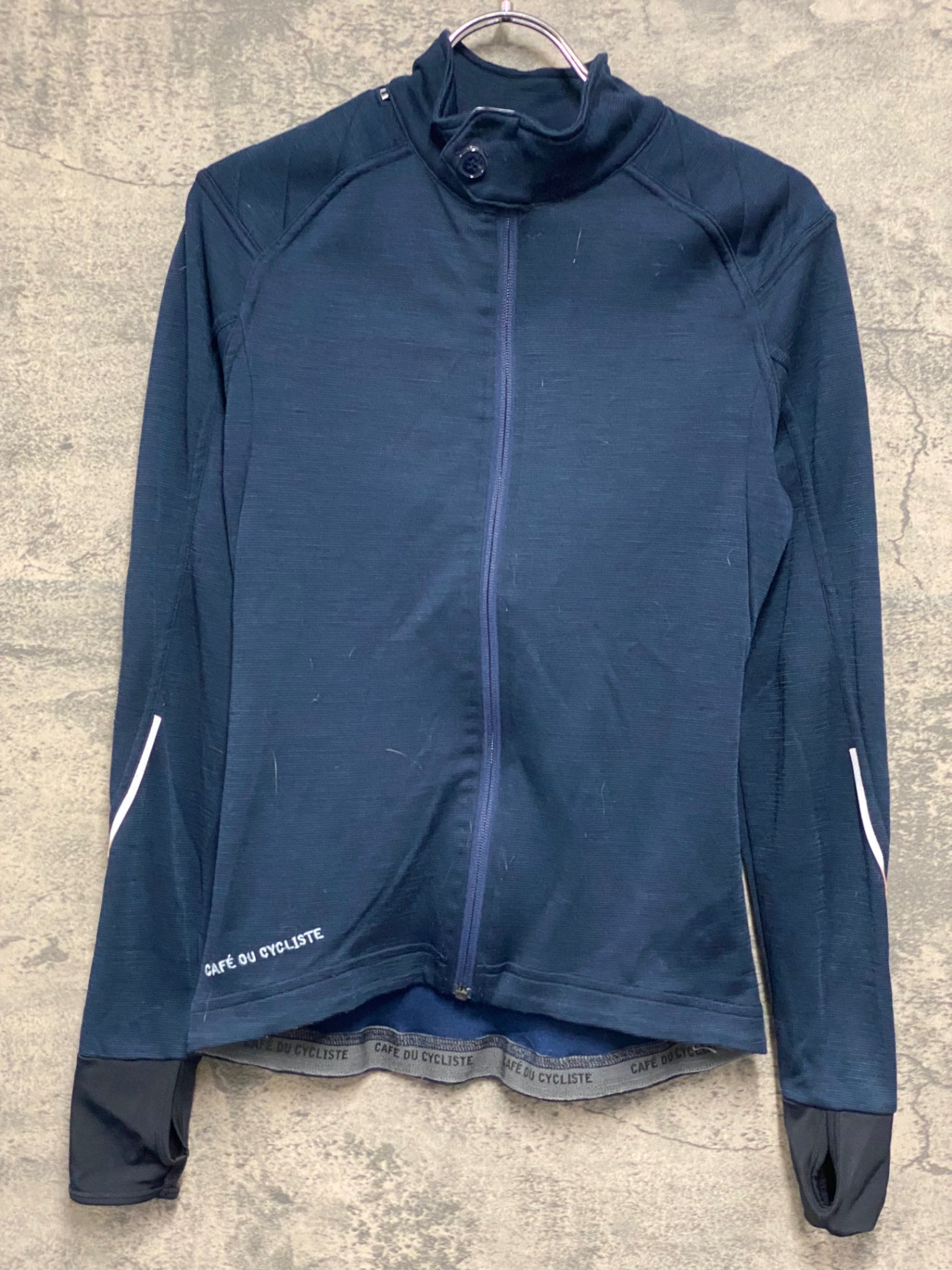 IZ744 カフェドシクリステ CAFE DU CYCLISTE Yolande women 長袖 サイクルジャージ 紺 レディース XS