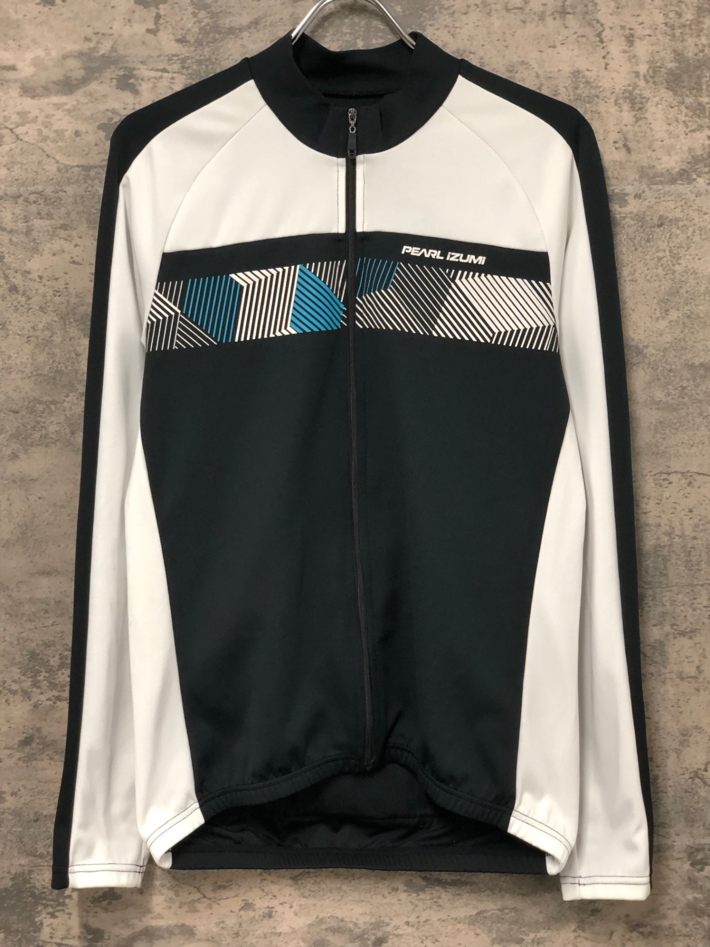 IY200 パールイズミ PEARLiZUMi 長袖 サイクルジャージ 白 黒 XL