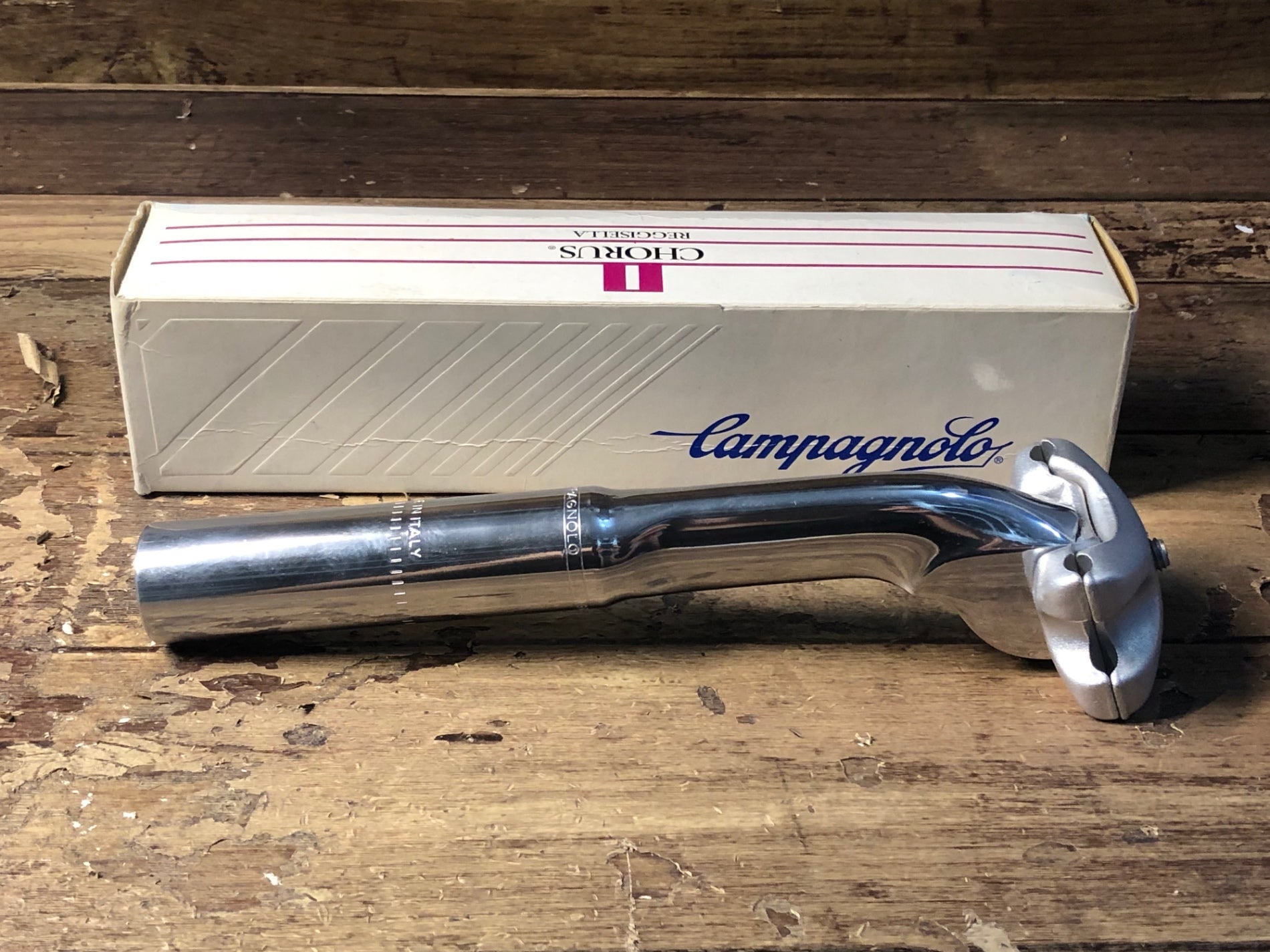 カンパニョーロ Cレコード エアロ シートポスト 25mm 個人 NOS デッドストック クロモリ ロード ピスト Campagnolo Record  Cレコ(ビンテージパーツ)｜売買されたオークション情報、yahooの商品情報を 自転車、サイクリング