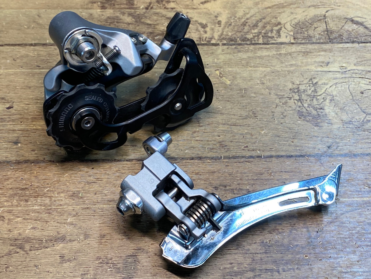 IQ021 シマノ Shimano アルテグラ ULTEGRA FD-6700直付 RD-6700 前後ディレイラーセット 2x10s