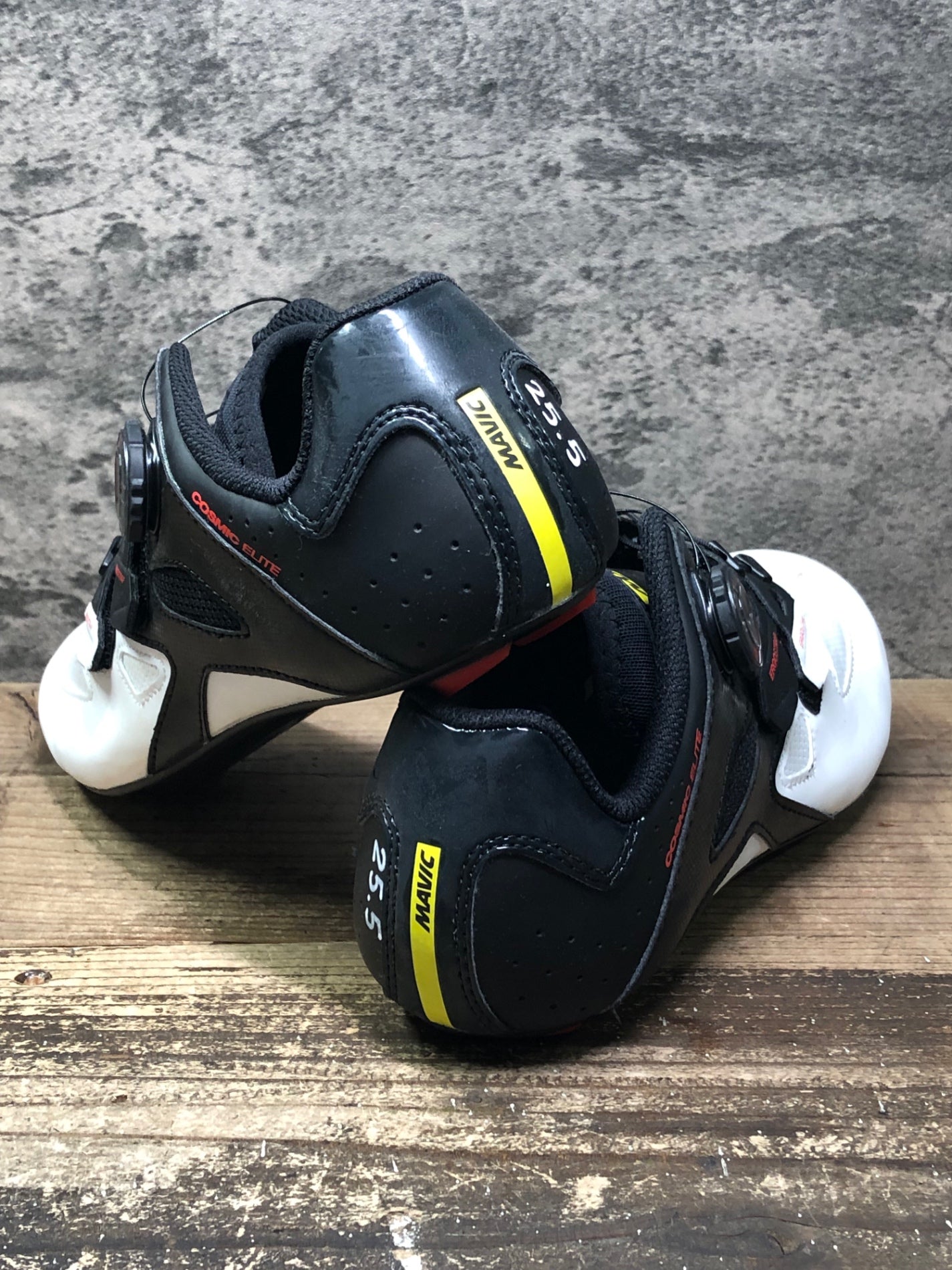 JC703 マヴィック MAVIC COSMIC ELITE ビンディングシューズ 黒白 EU40 2/3 SPDアタッチメント