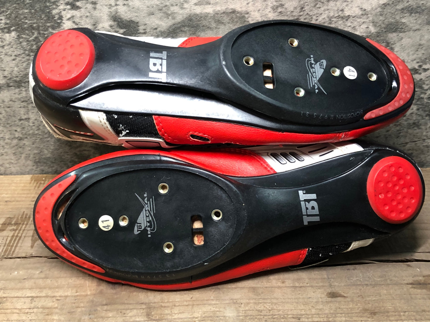 IP169 タイム TIME エキップ EQUIPE PRO EQ ビンディングシューズ 白 赤 3穴 EU41
