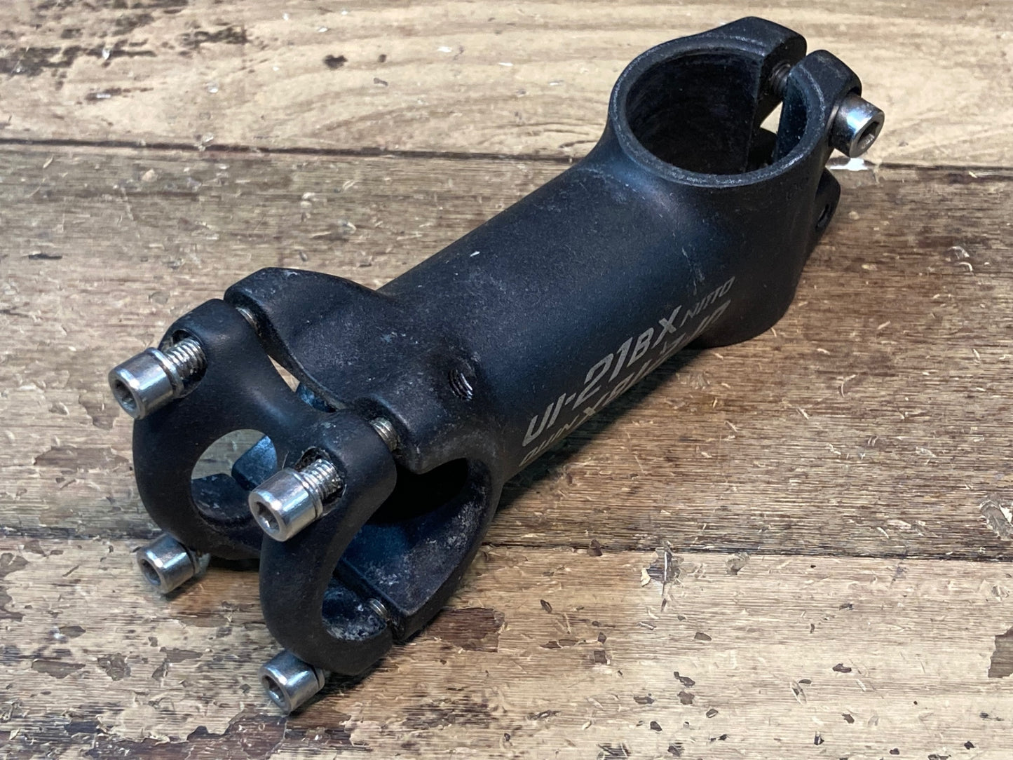 IM387 日東 NITTO UI-21BX ステム 黒 90mm Φ31.8 OS