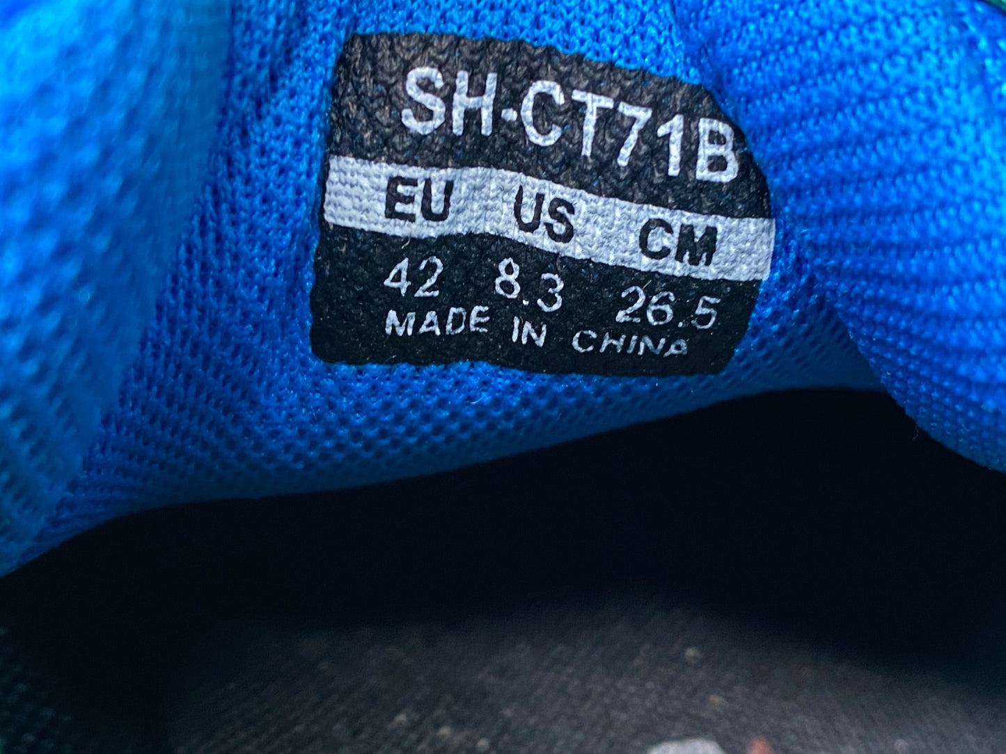 IM523 シマノ SHIMANO CT71 SH-CT71B ビンディングシューズ 青 EU42 SPD